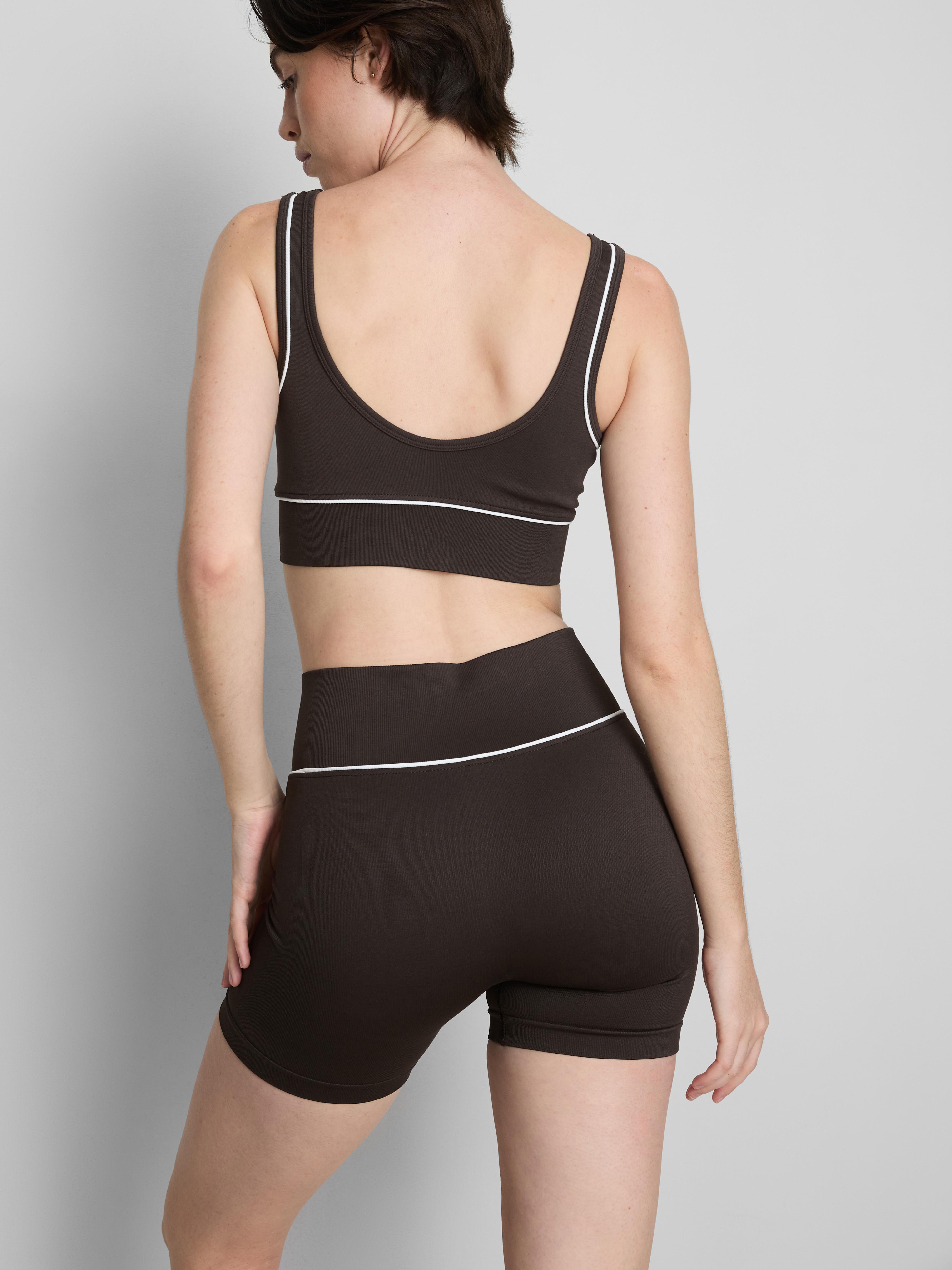 Seamless Piping Active Crop Top