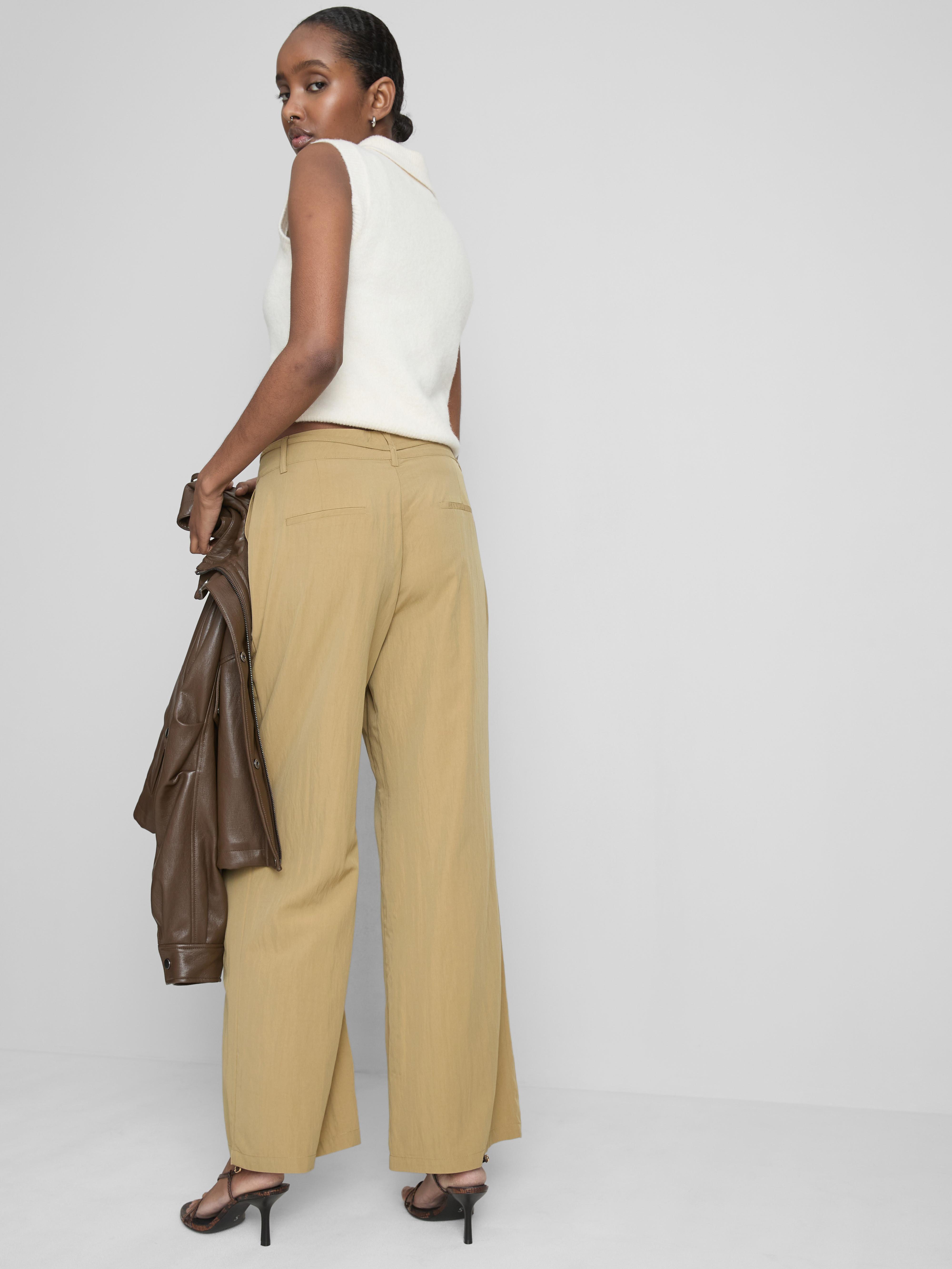 Belted Wide Leg Trousers