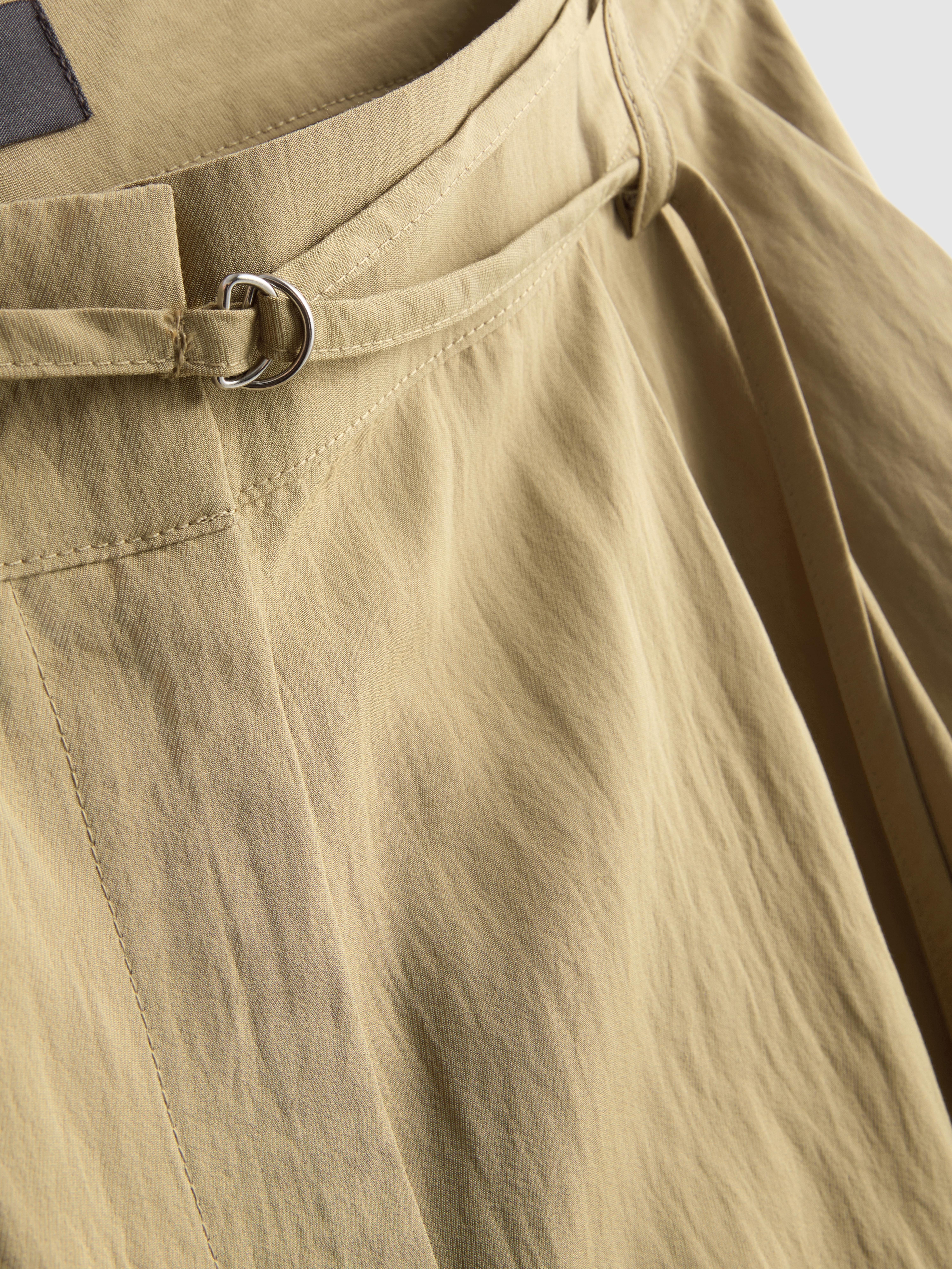 Belted Wide-Leg Pants