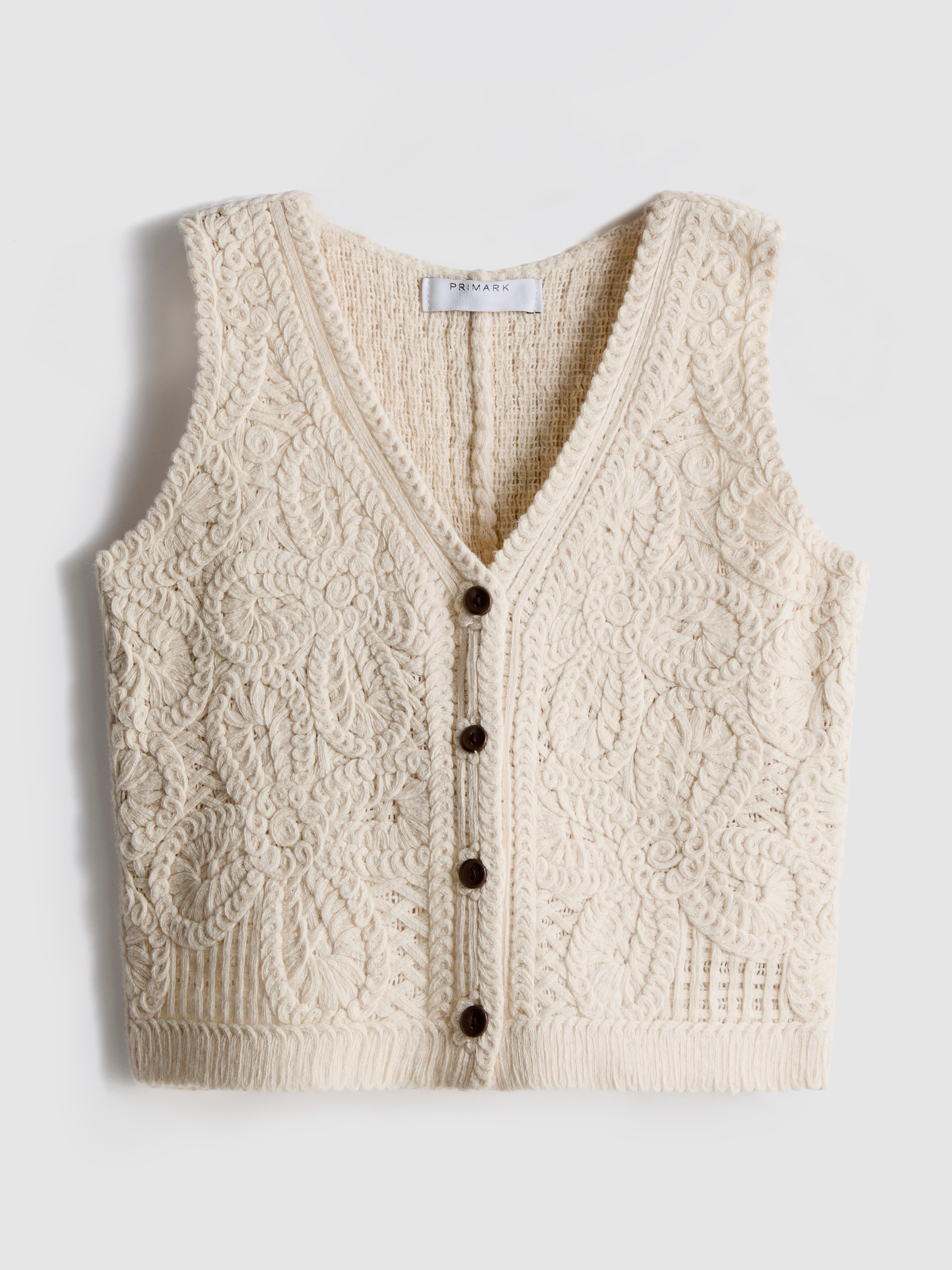 1.5-8yrs | Crochet Button Front Waistcoat