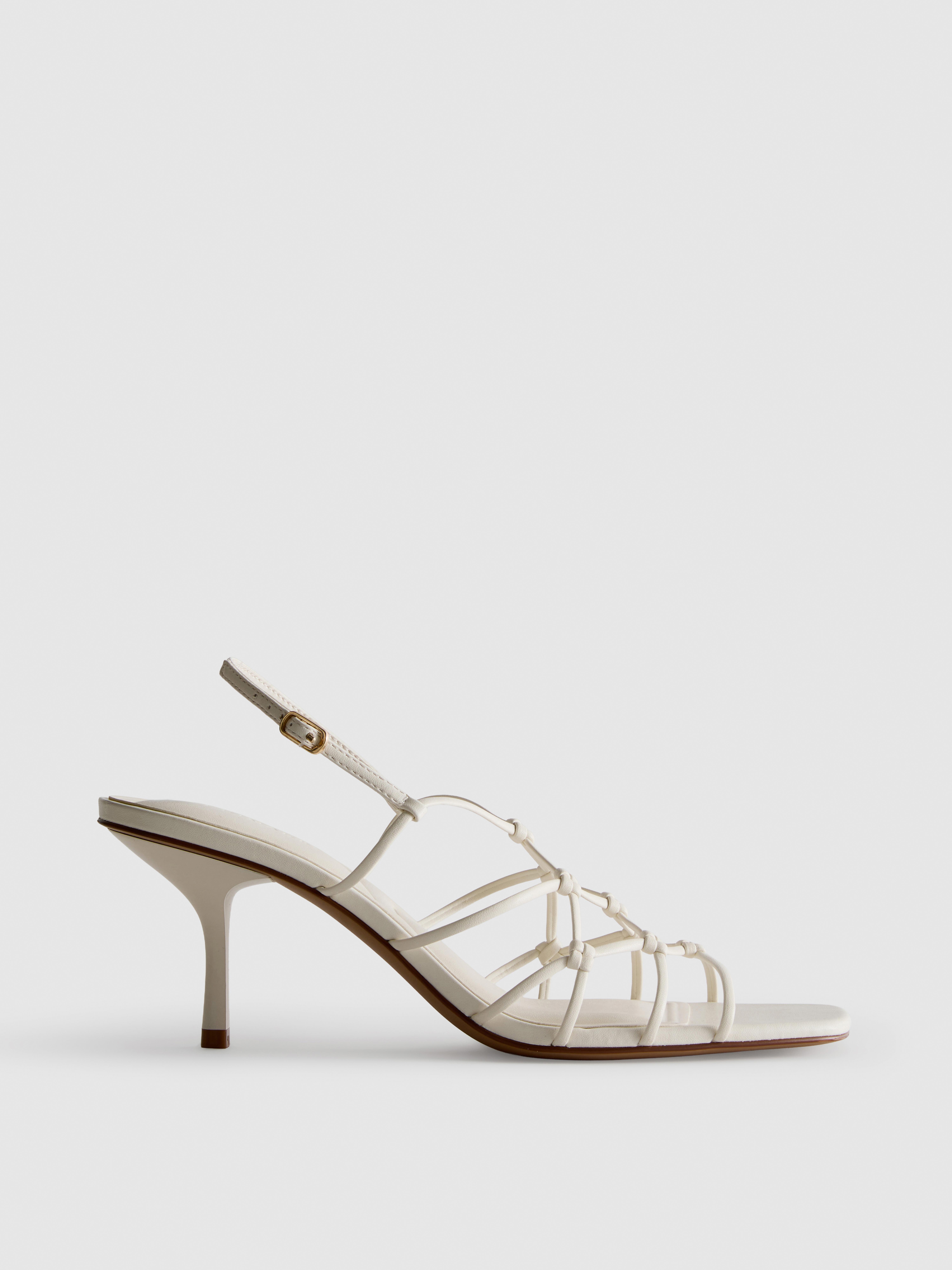 Sandalias trenzadas con tacón de aguja de The Edit