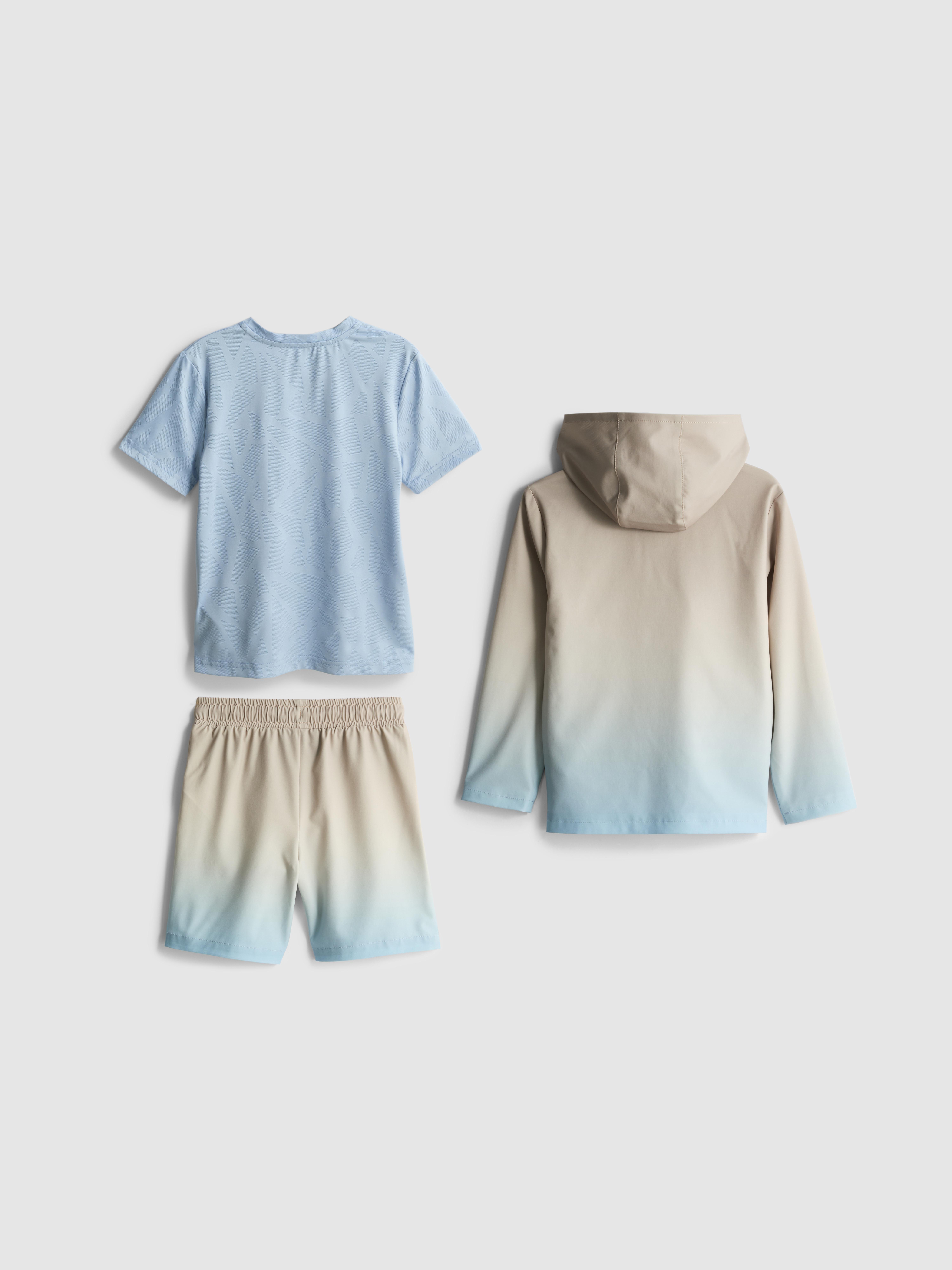 1,5–7 lat | Sportowy T-shirt, szorty i bluza z kapturem