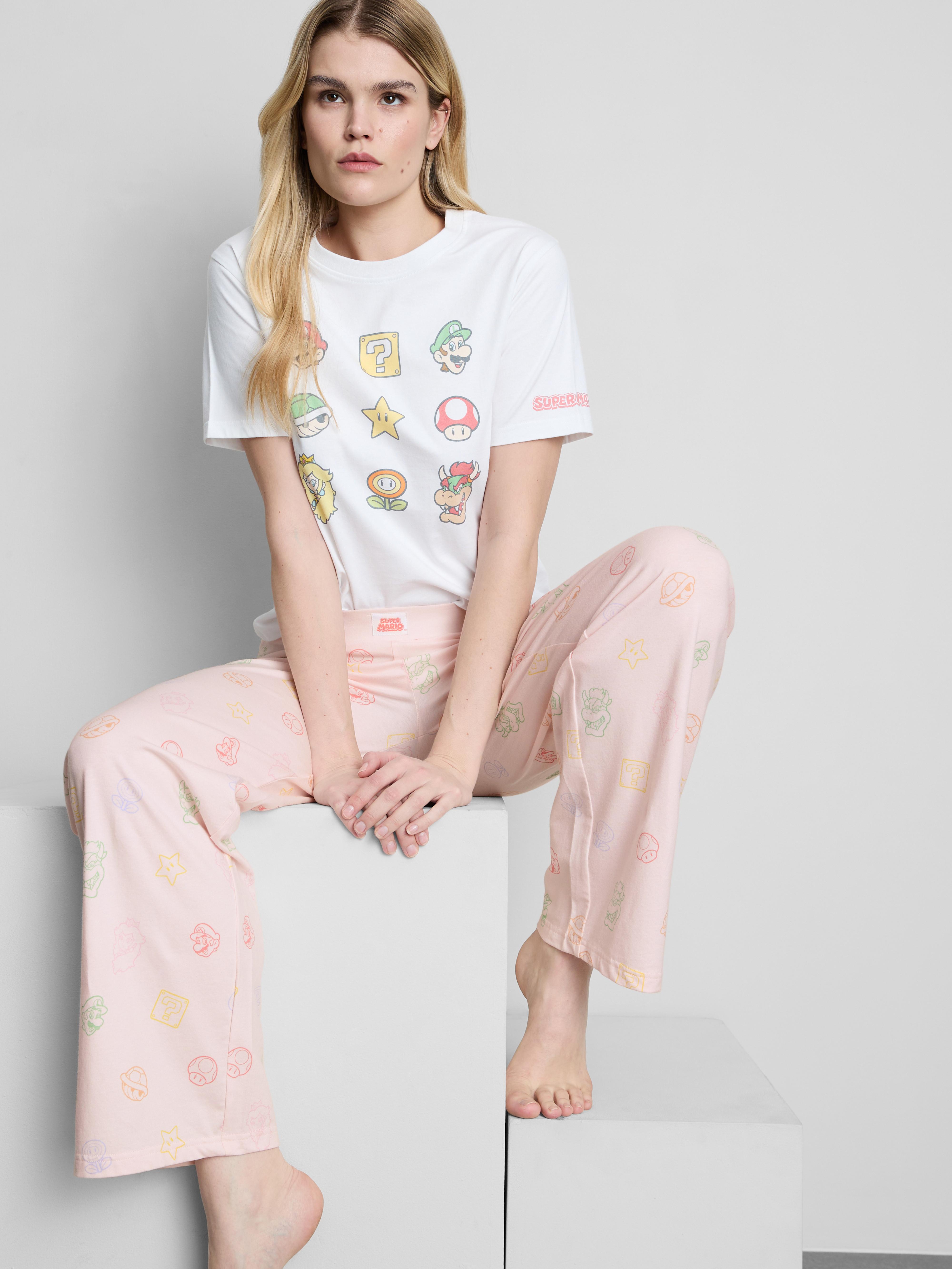 Super Mario Cotton Rich Graphic Pyjama Bottoms