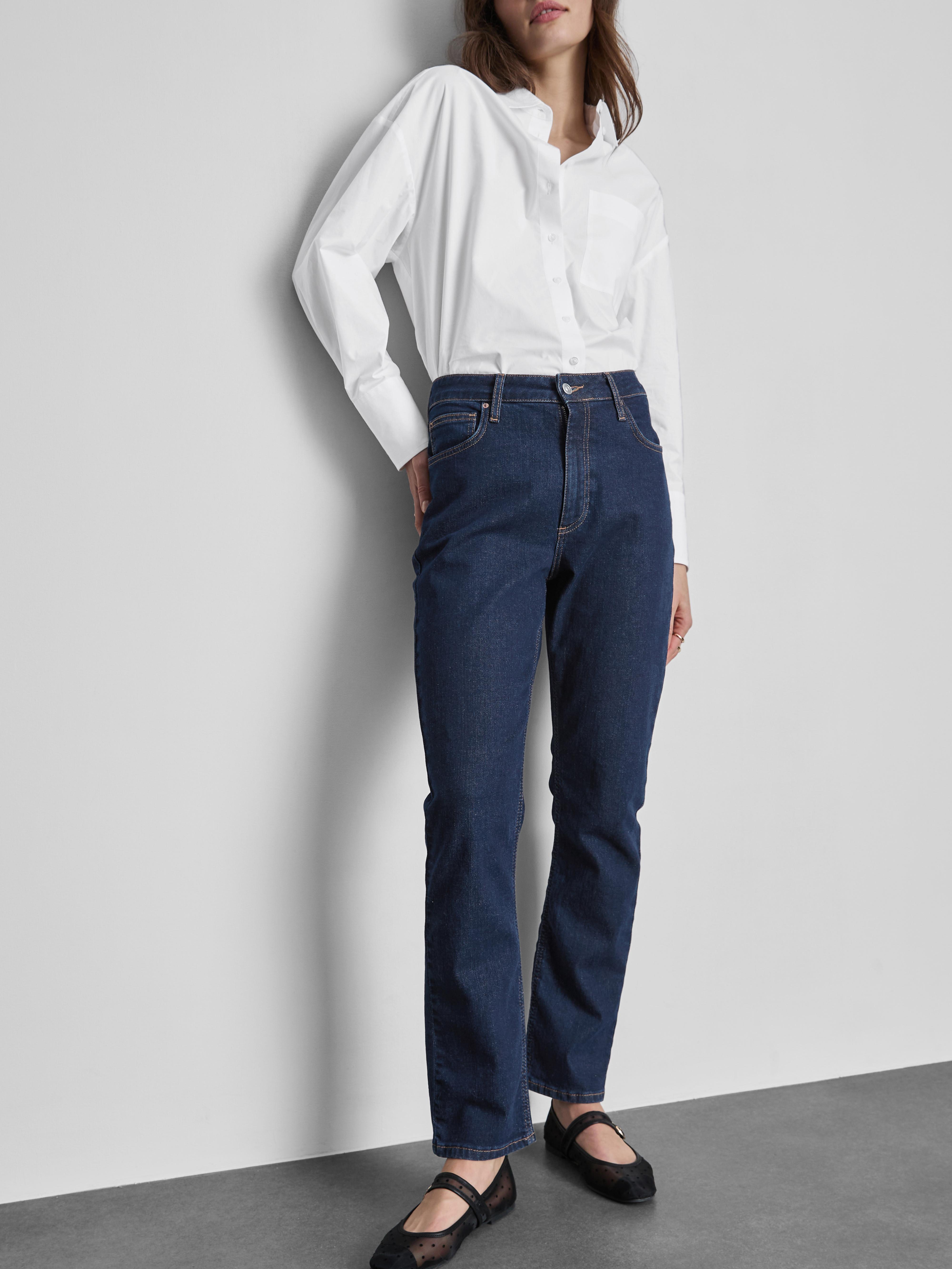 Cotton Denim Cigarette Jeans