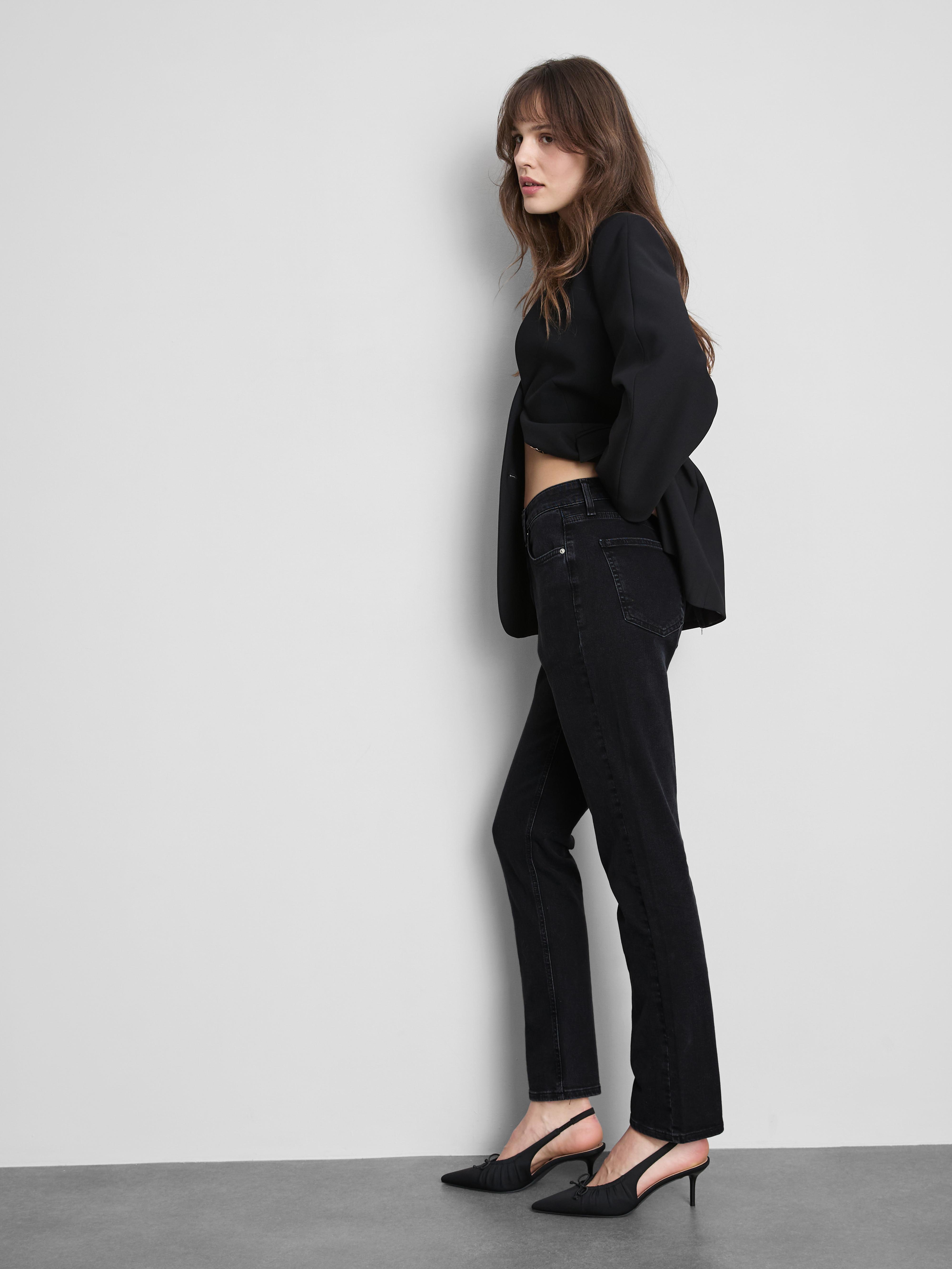 Zigaretten-Jeans aus Baumwoll-Denim