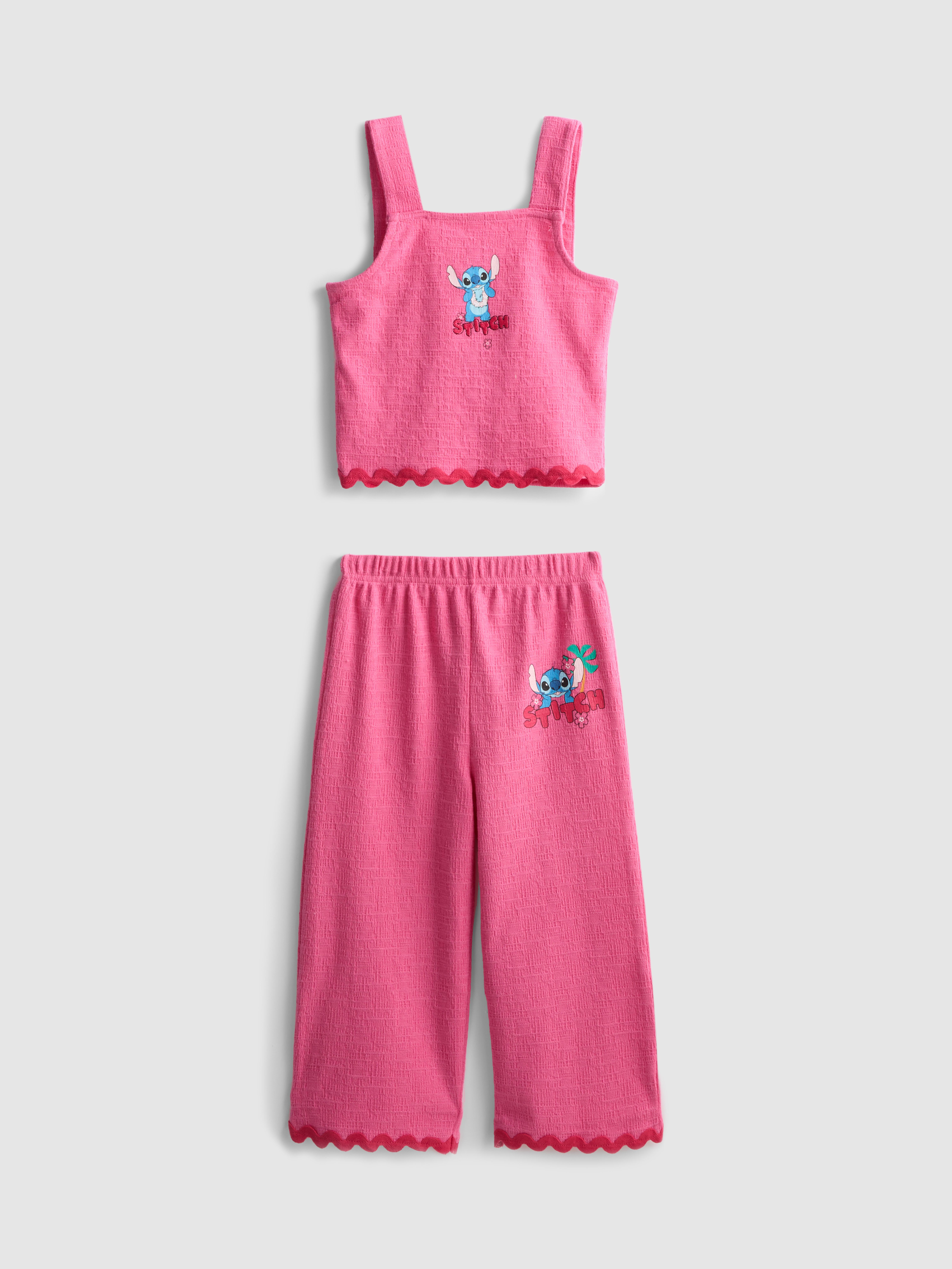 1.5-8yrs | Disney's Stitch Ric Rac Top and Trousers Set