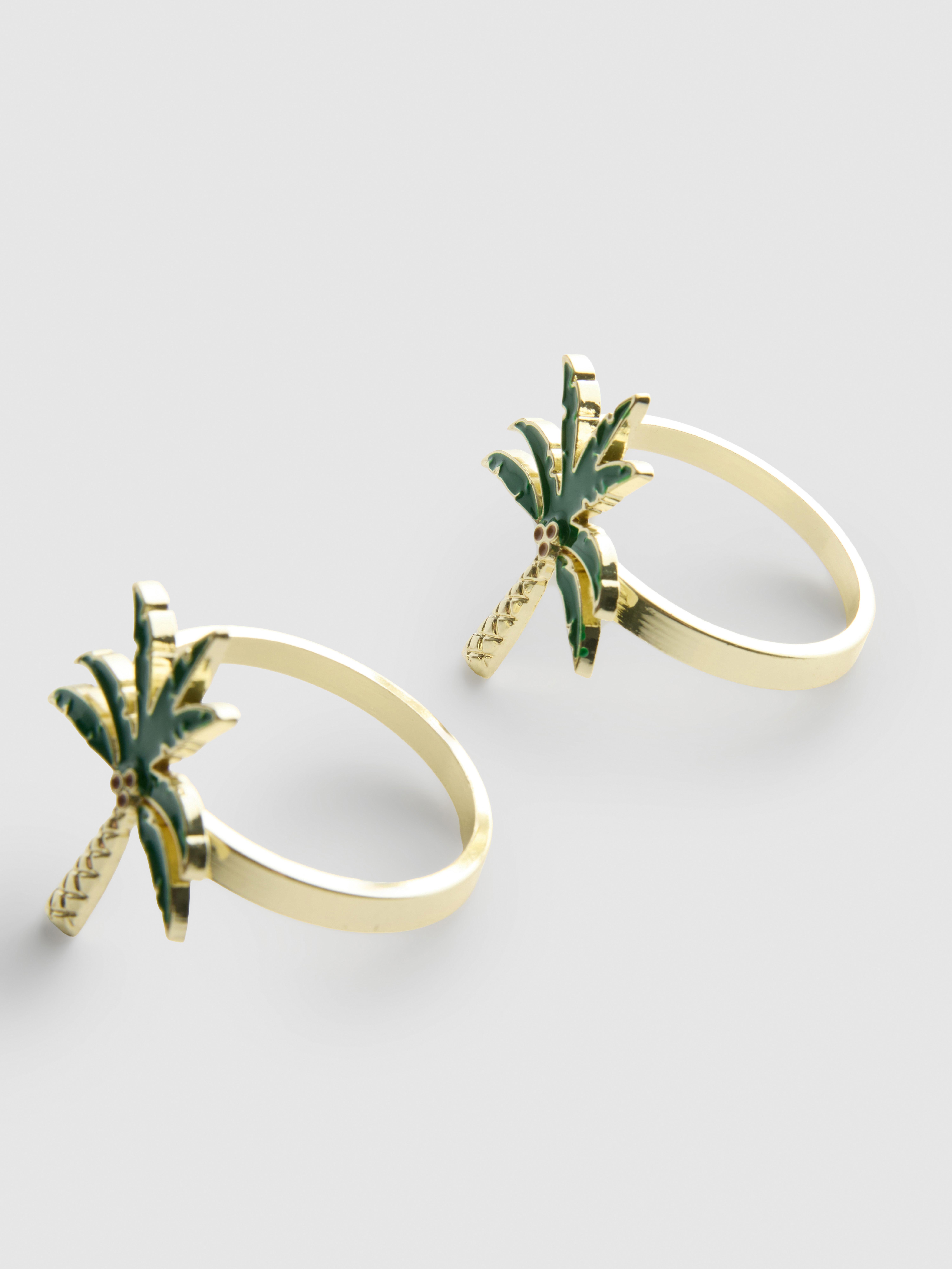 Serviettenringe in Palmenform, 2er-Pack