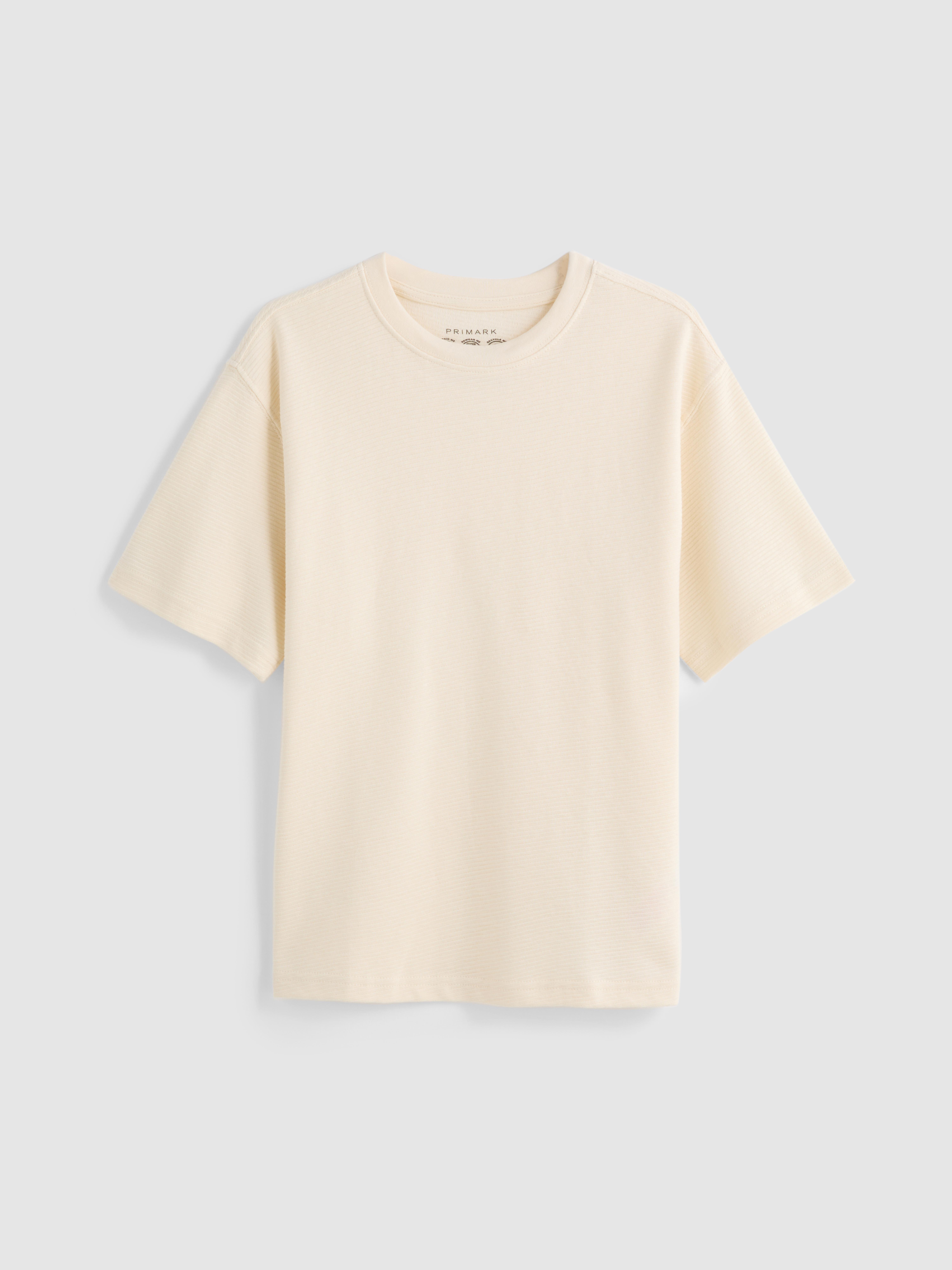 7-15 jr | T-shirt met ribtextuur