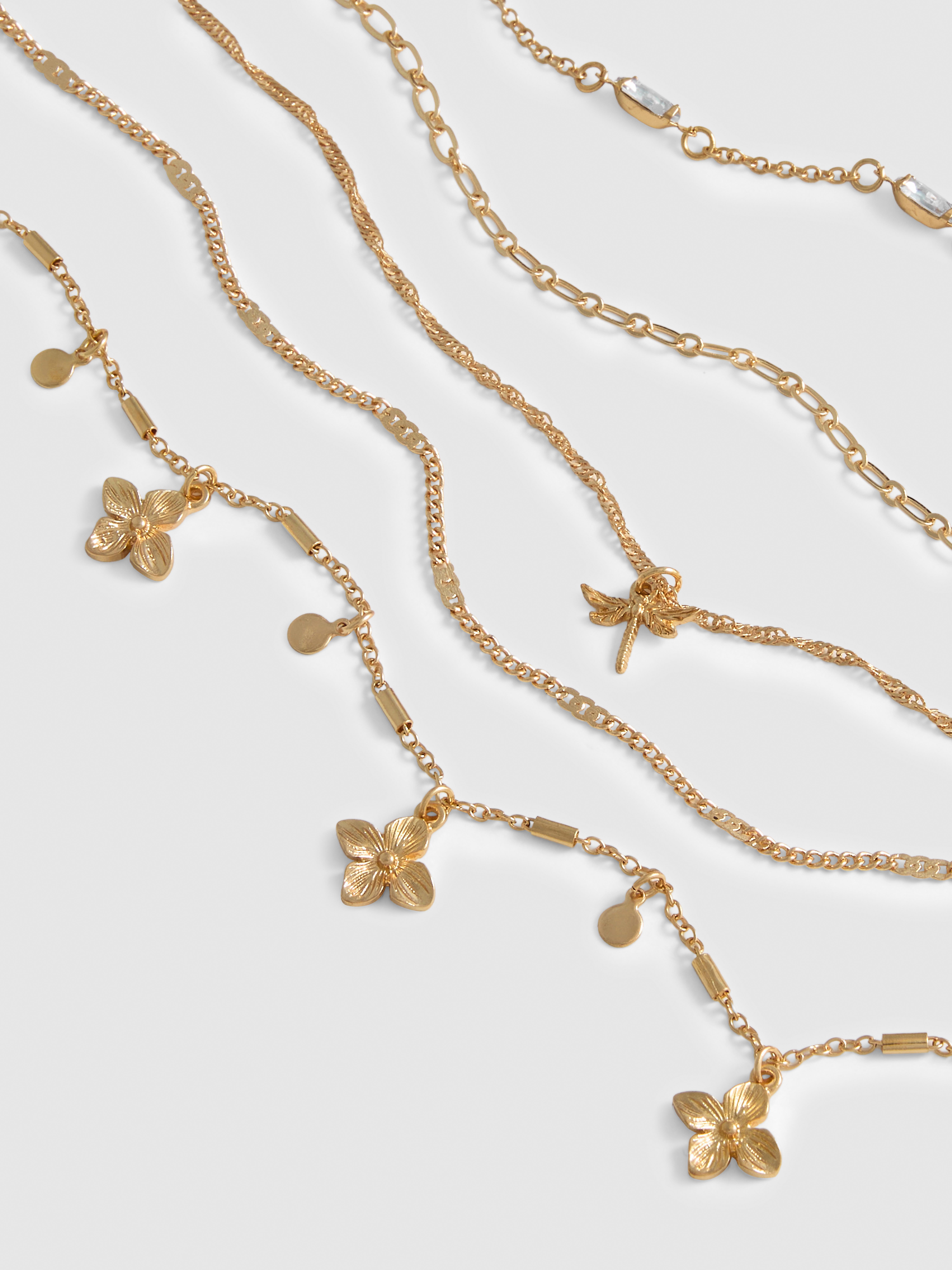 5pk Butterfly Necklace Set
