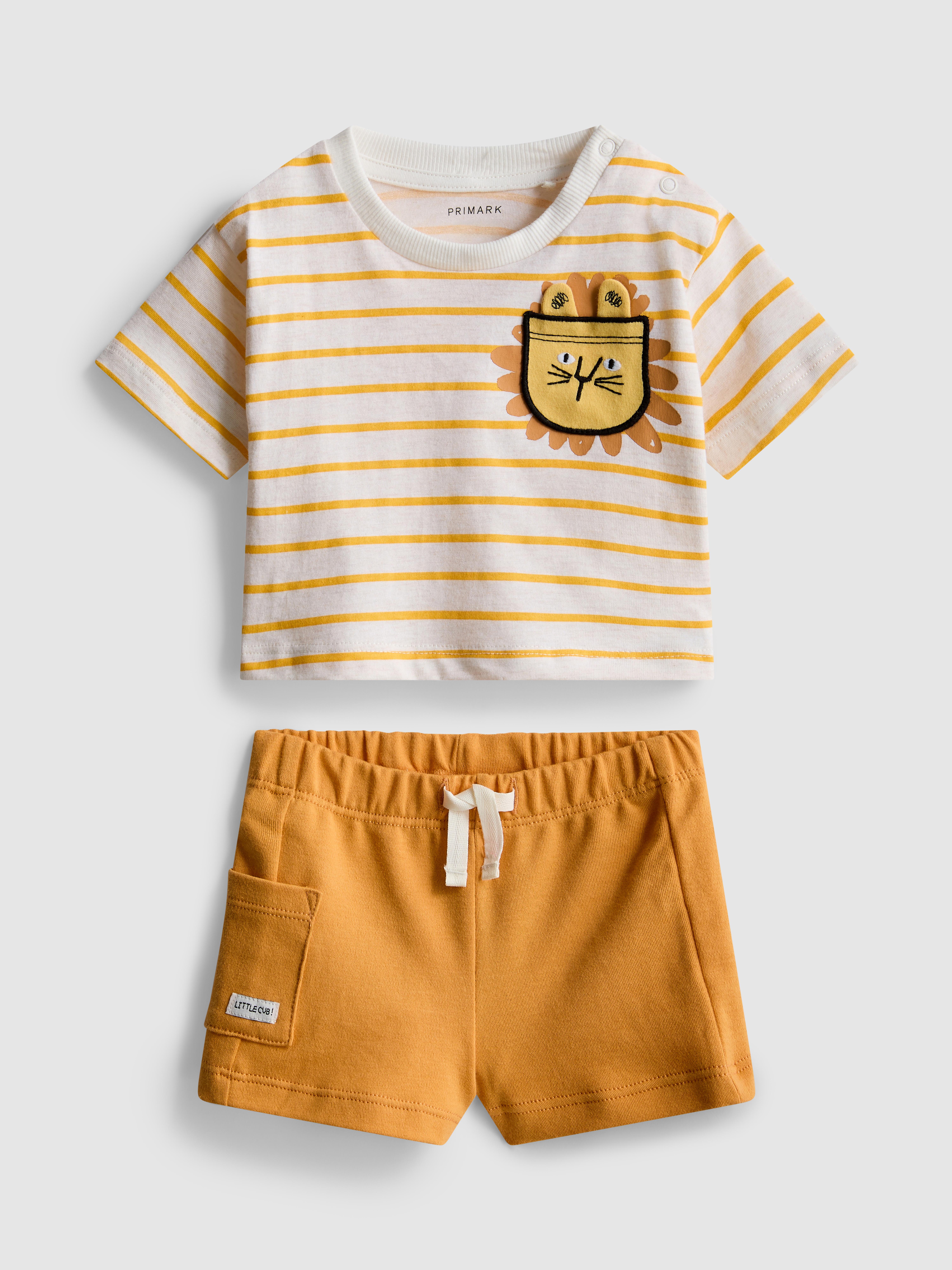 0-36 mesi | Set maglietta squadrata e pantaloncini