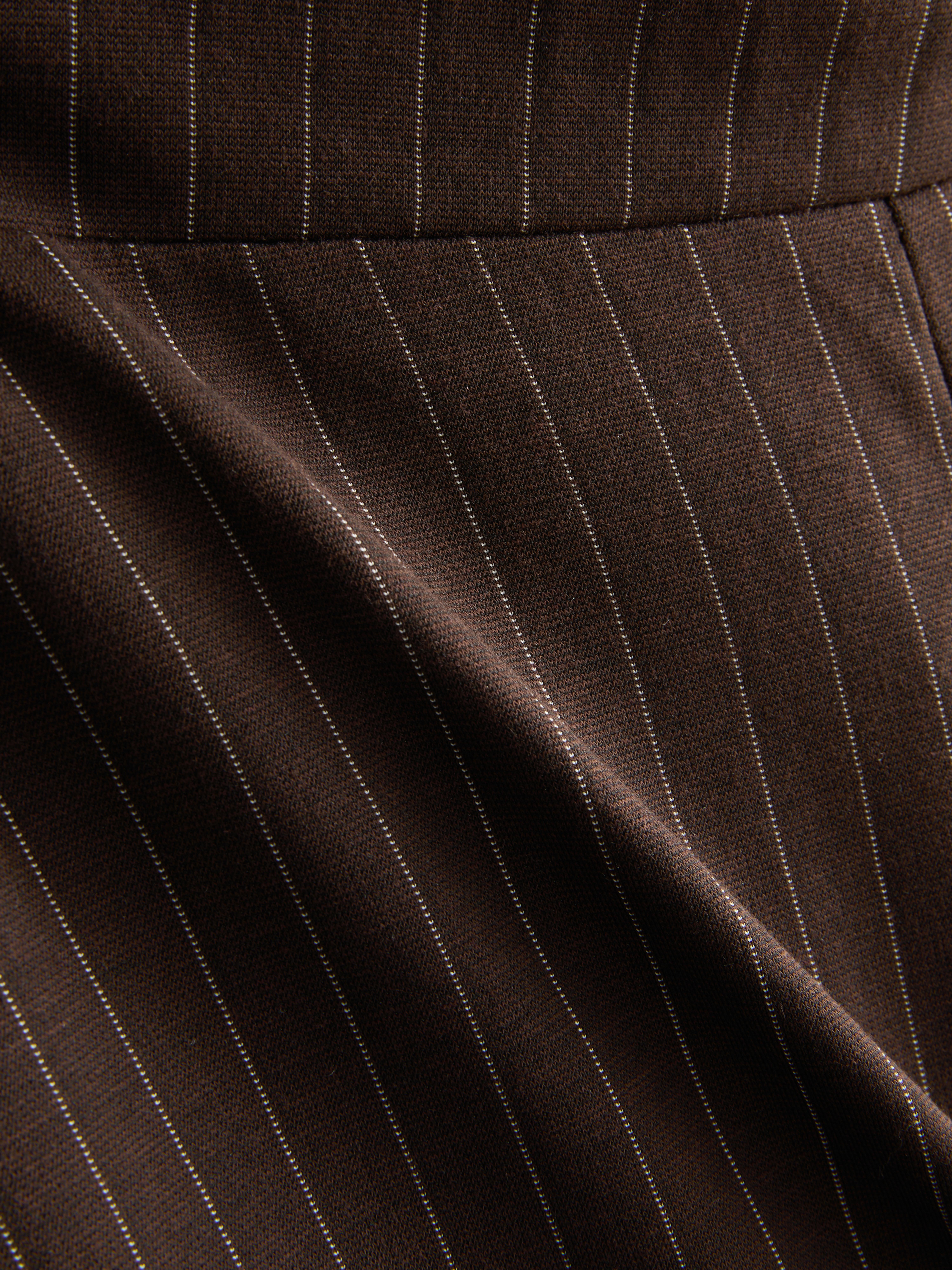 Wide Leg Pinstripe Pants