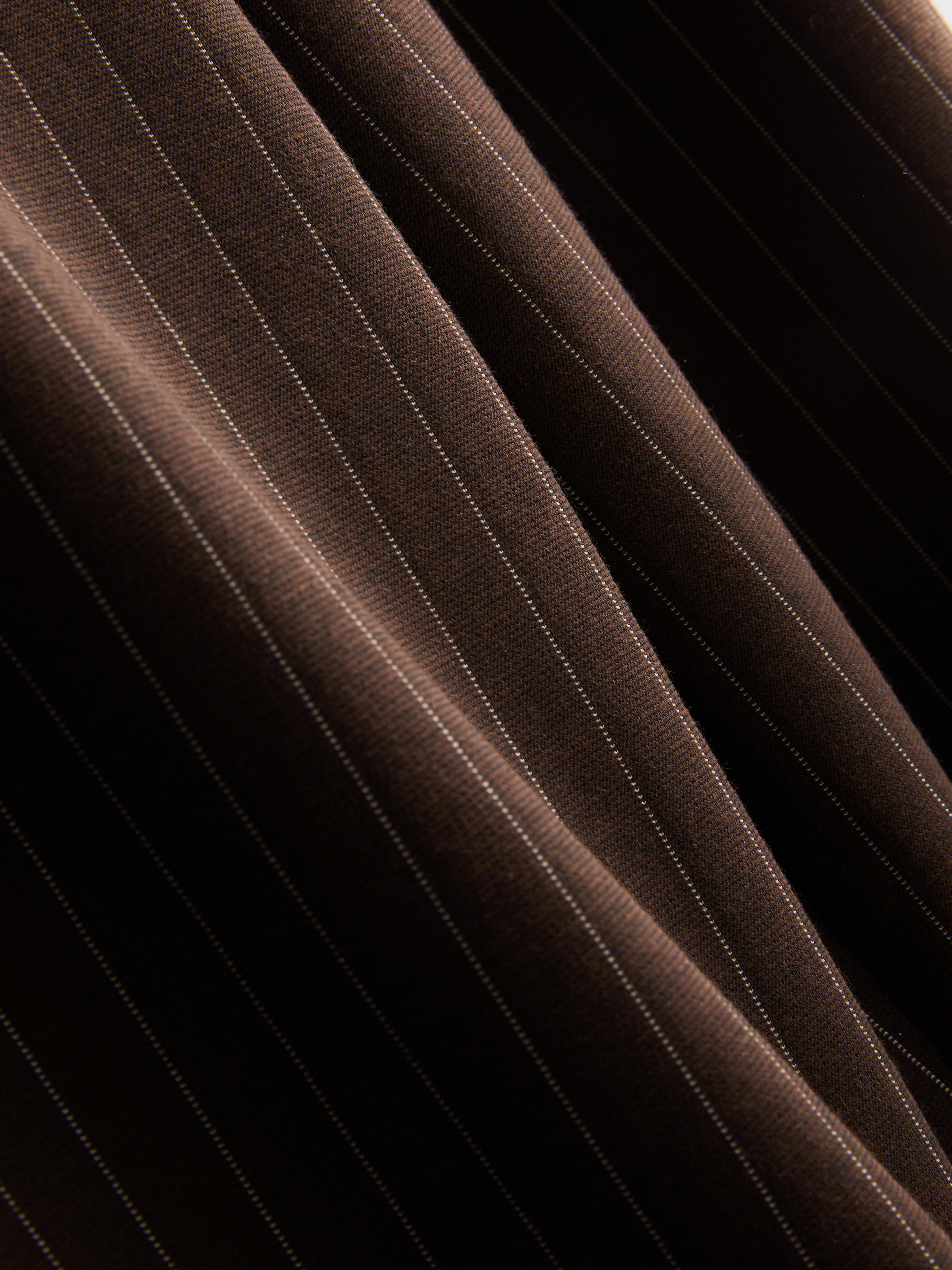 Wide Leg Pinstripe Pants