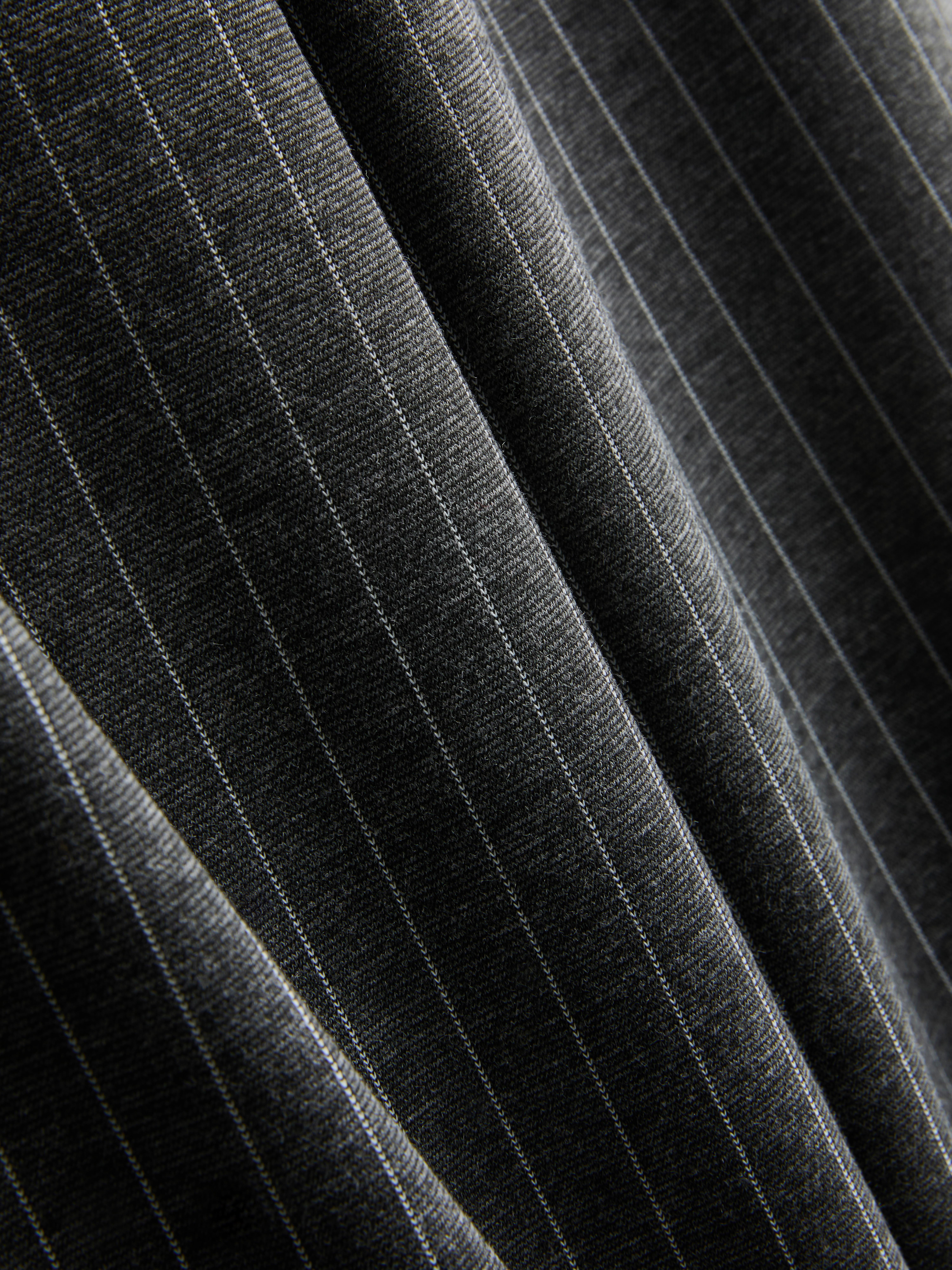 Wide Leg Pinstripe Pants