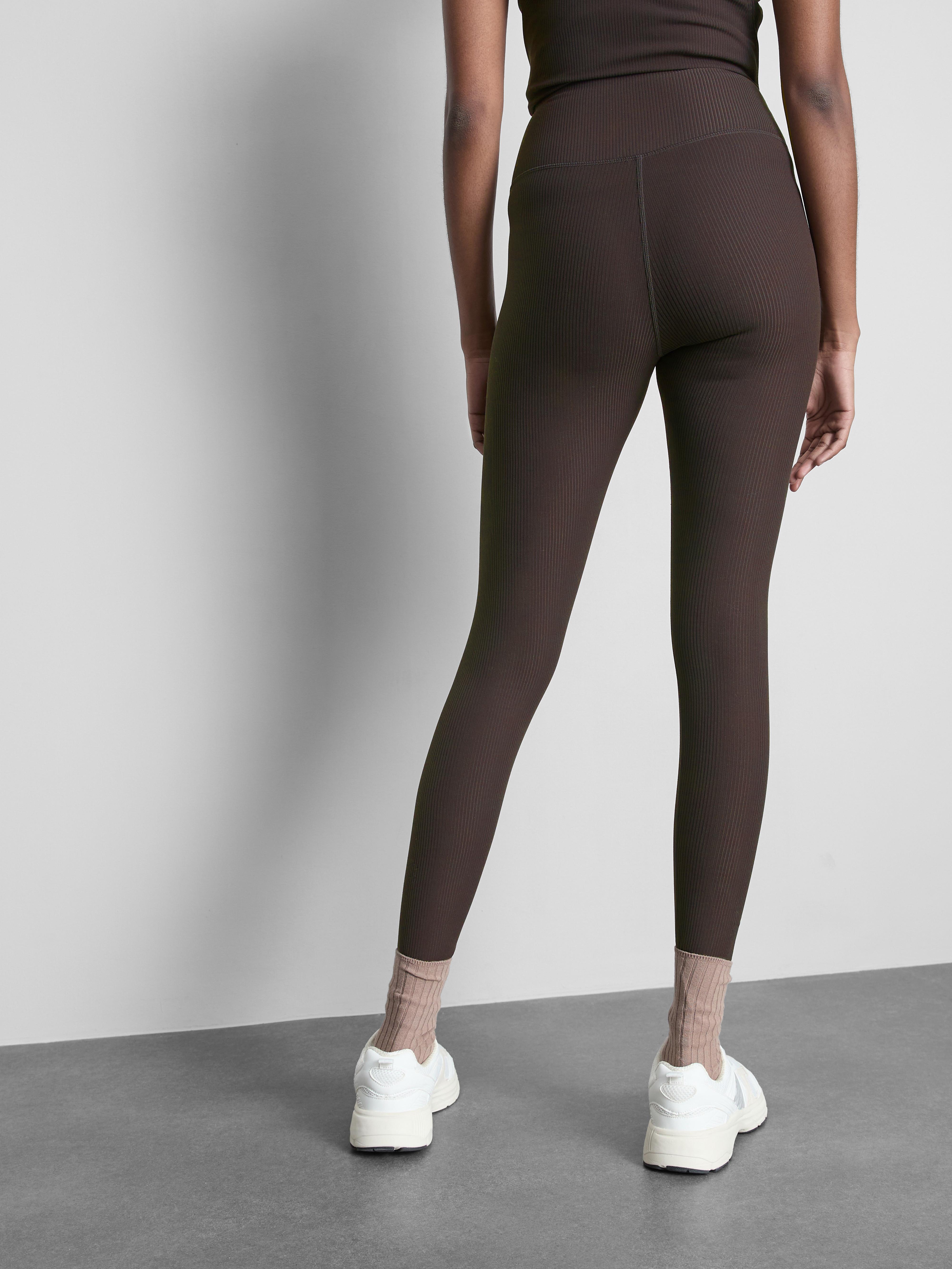 High Waisted Ribbed Active Leggings
