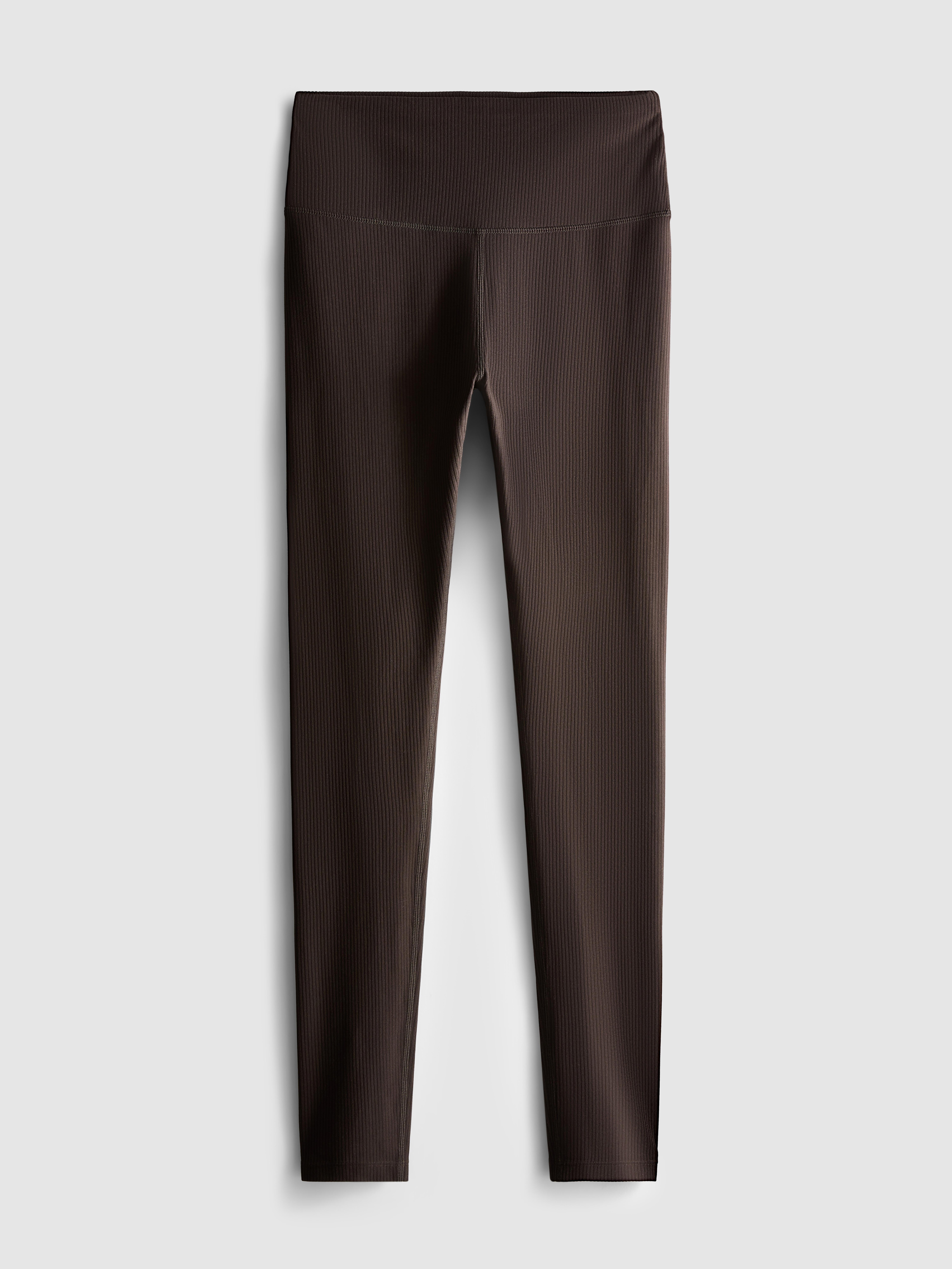 High Waisted Ribbed Active Leggings
