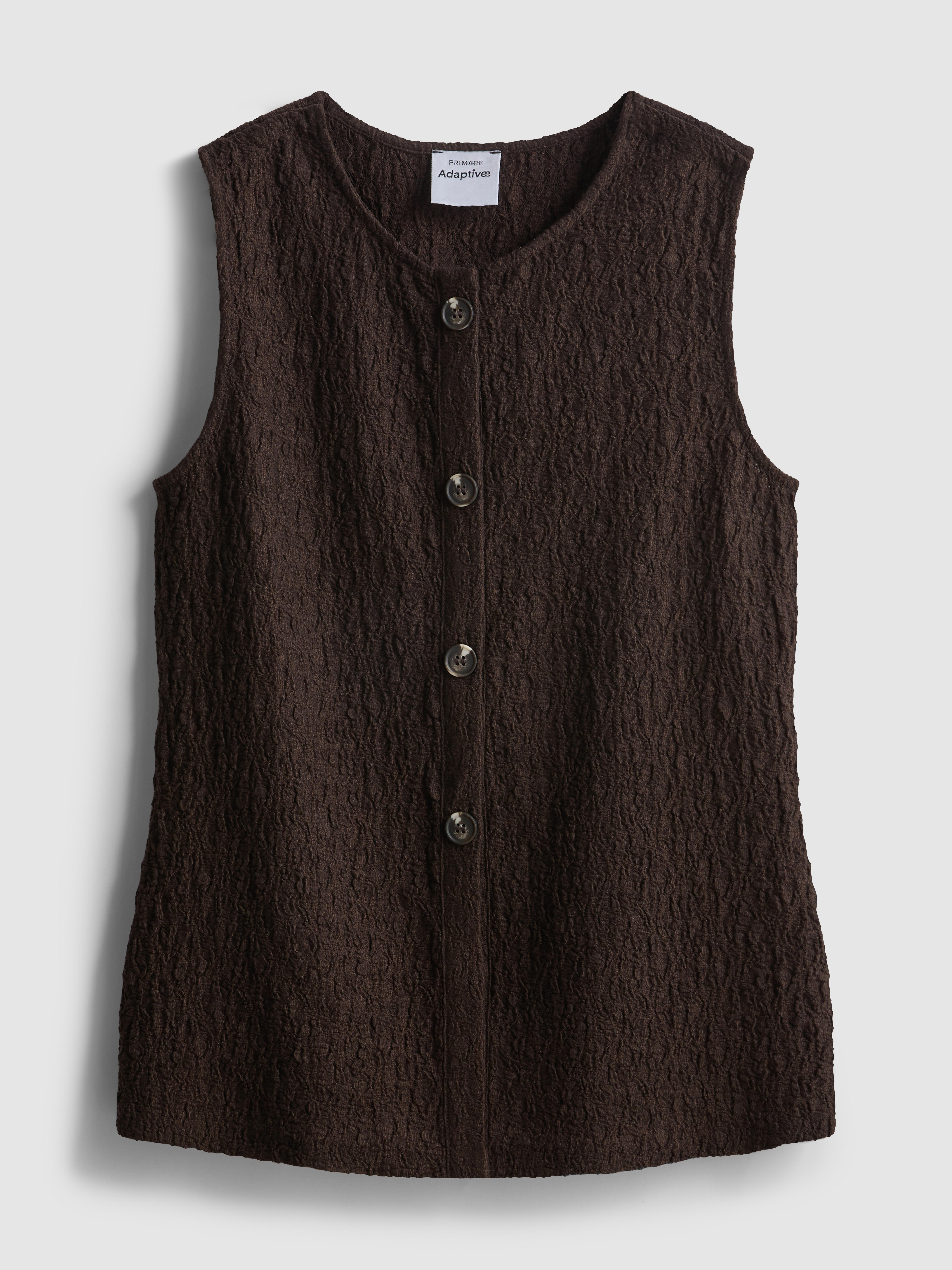 Adaptive Weste in Knitteroptik