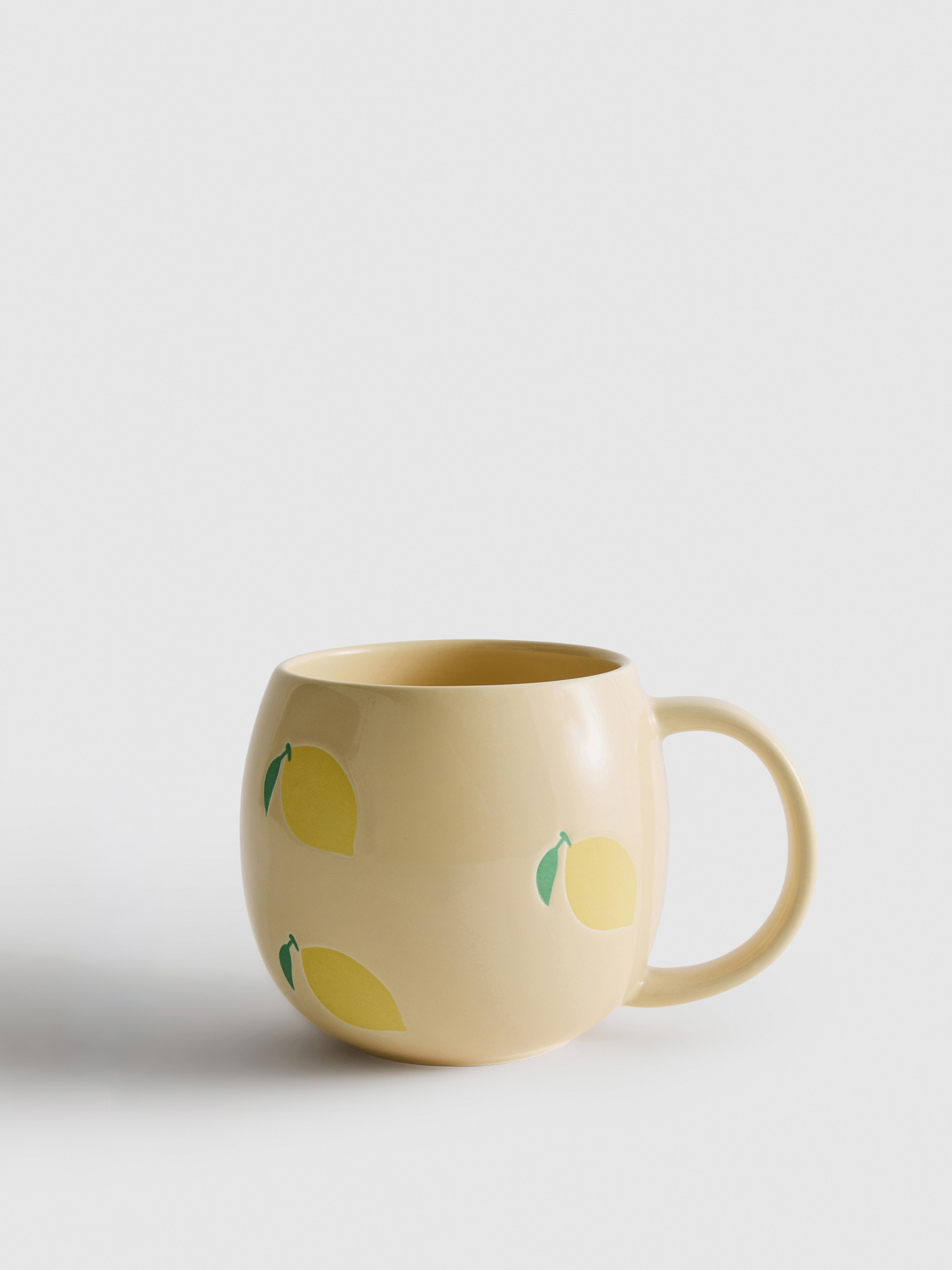Mok met citroenmotief