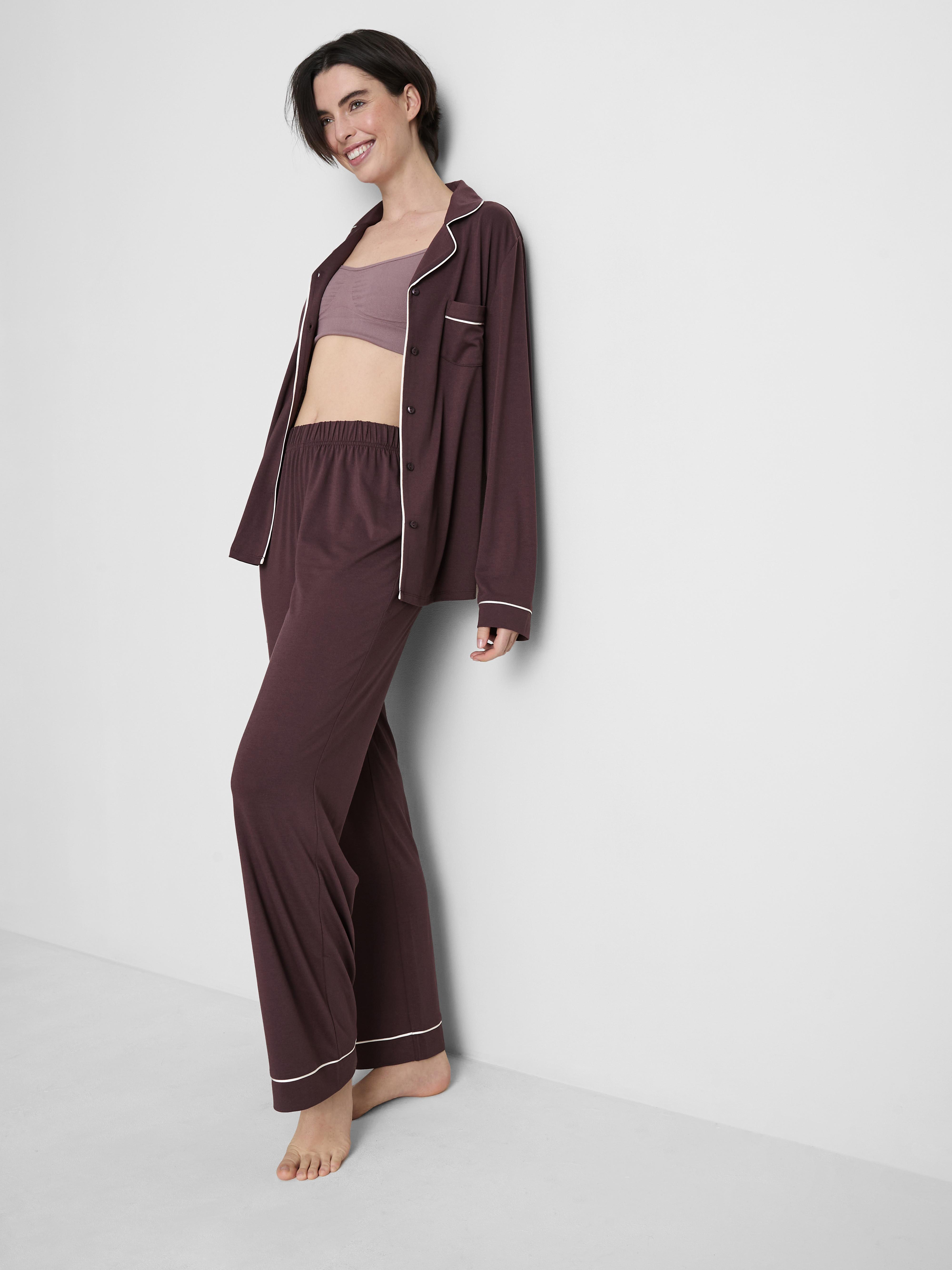 Piped Jersey Boyfriend Pajamas