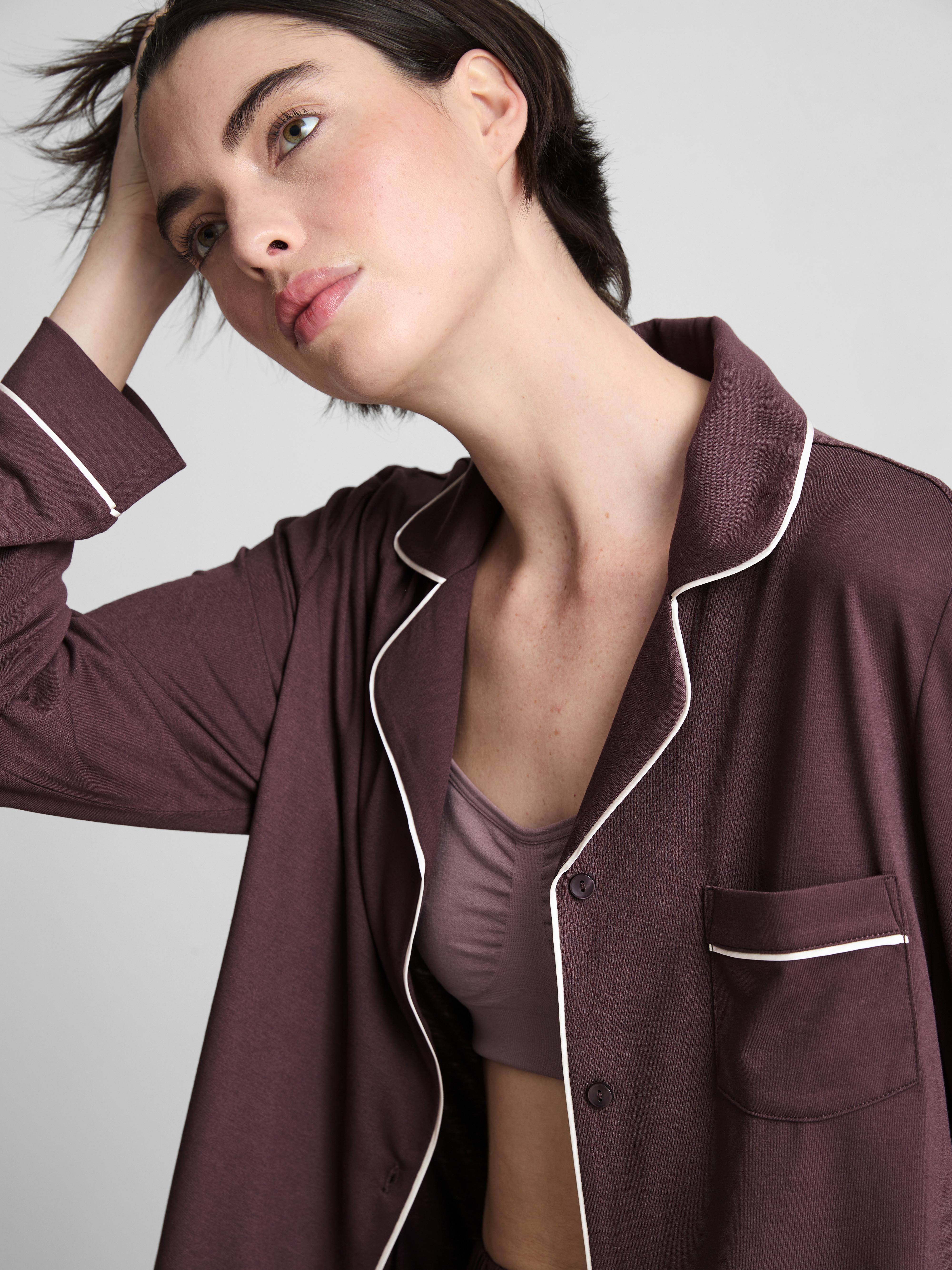 Piped Jersey Boyfriend Pajamas