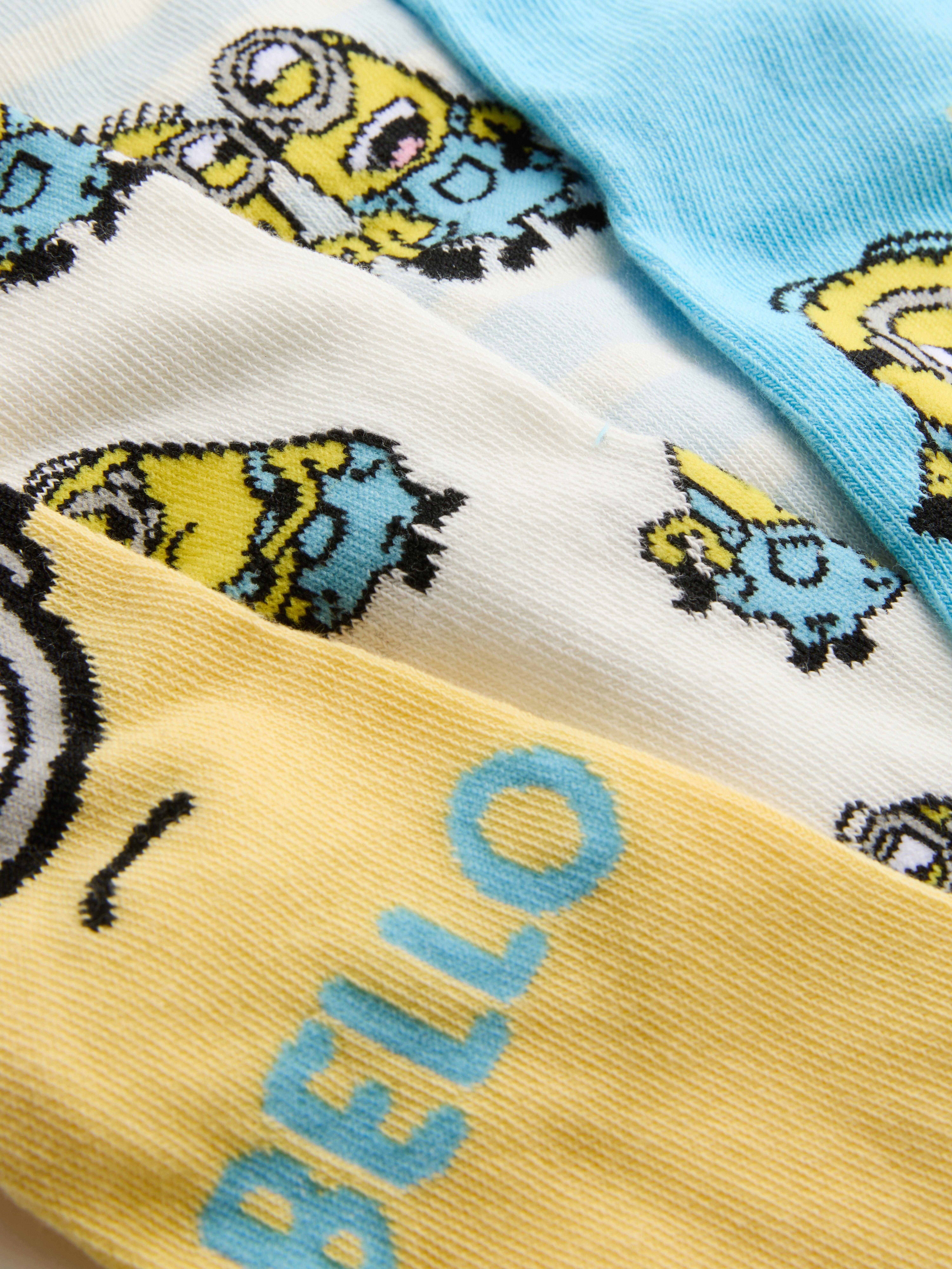 Confezione da 4 paia di calze alla caviglia Minions