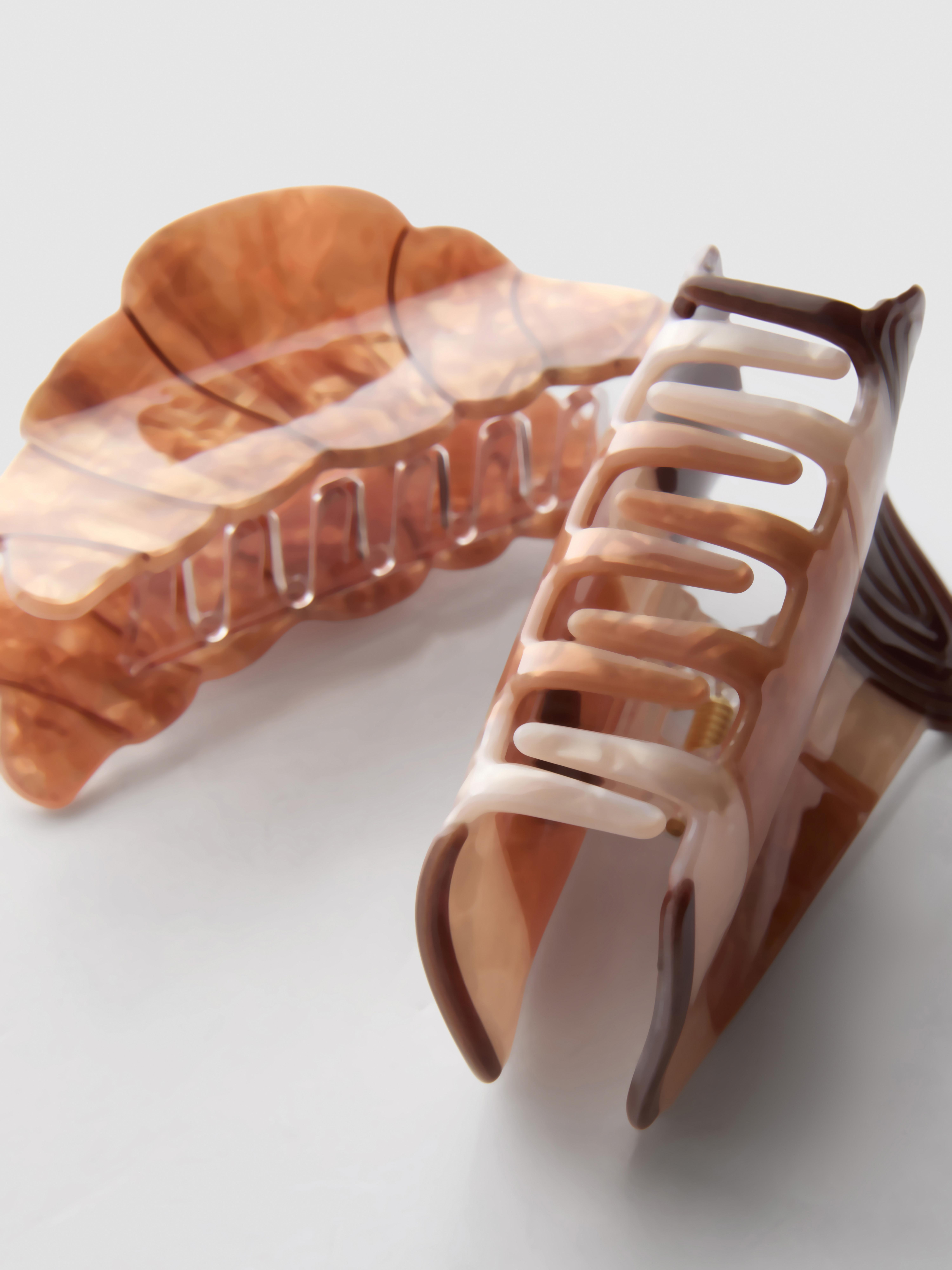 Coffee And Croissant  Hair Clips