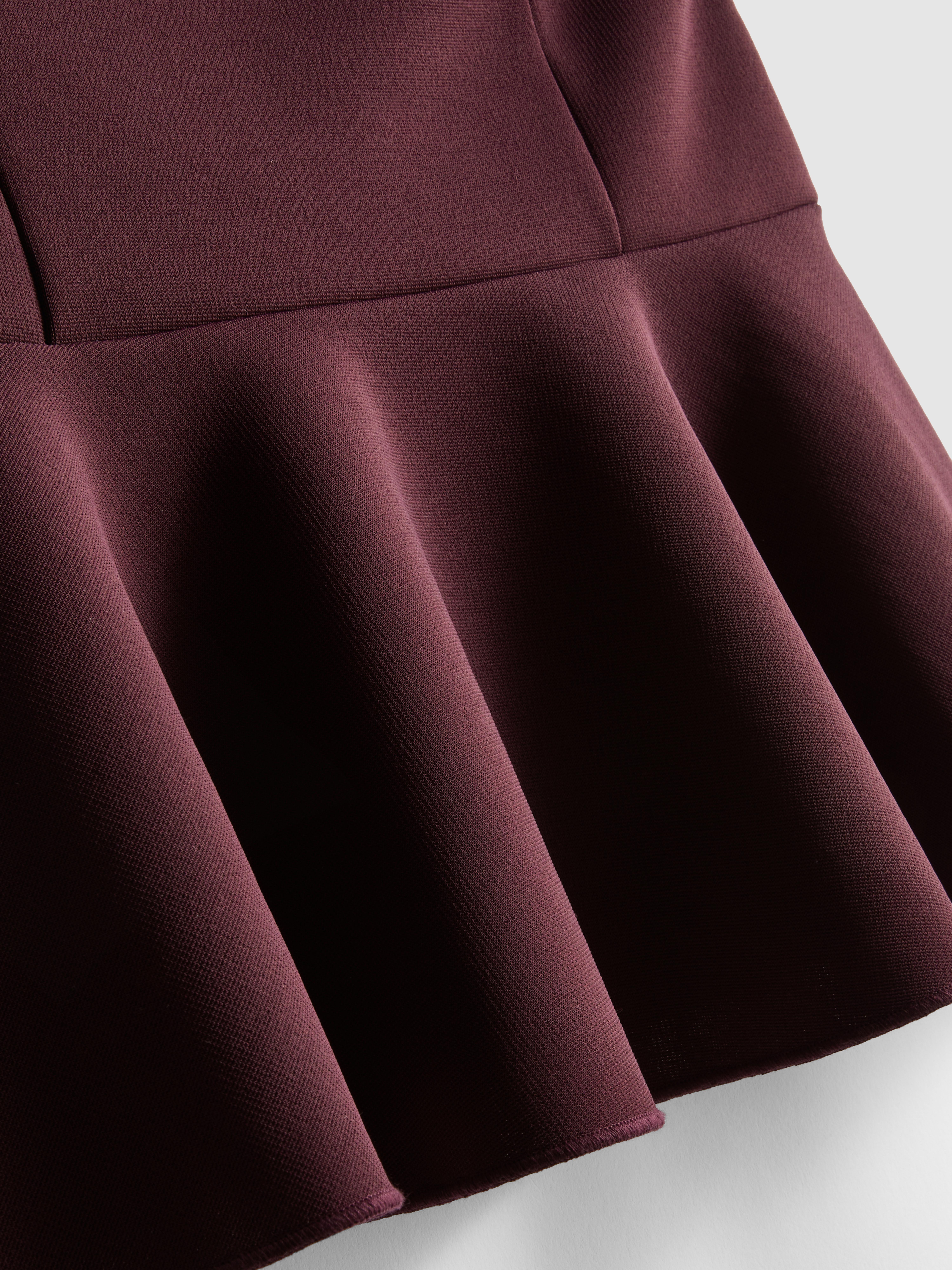 Women's Plum Peplum Hem Bandeau Top