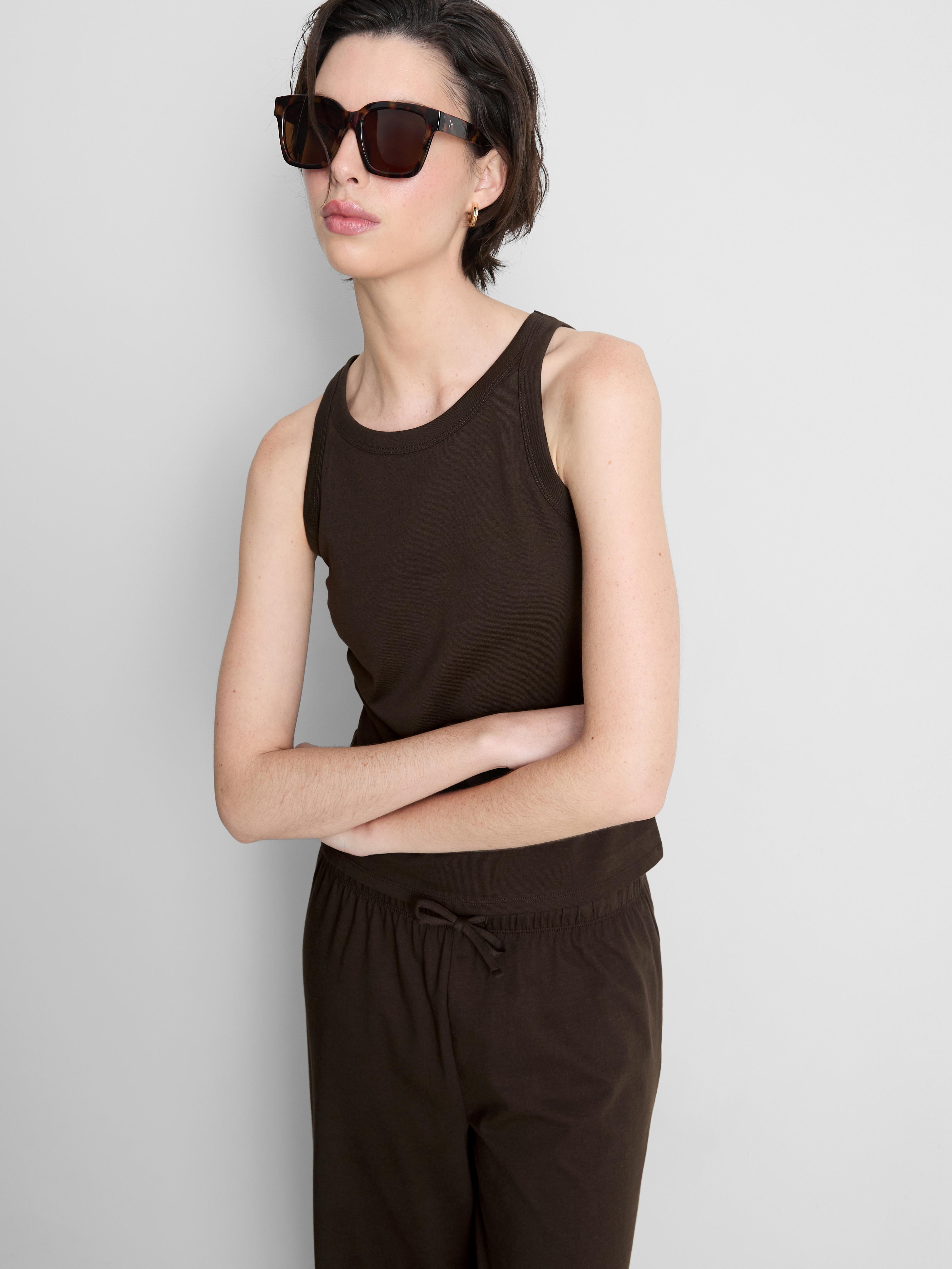 Cotton Racerback Tank Top