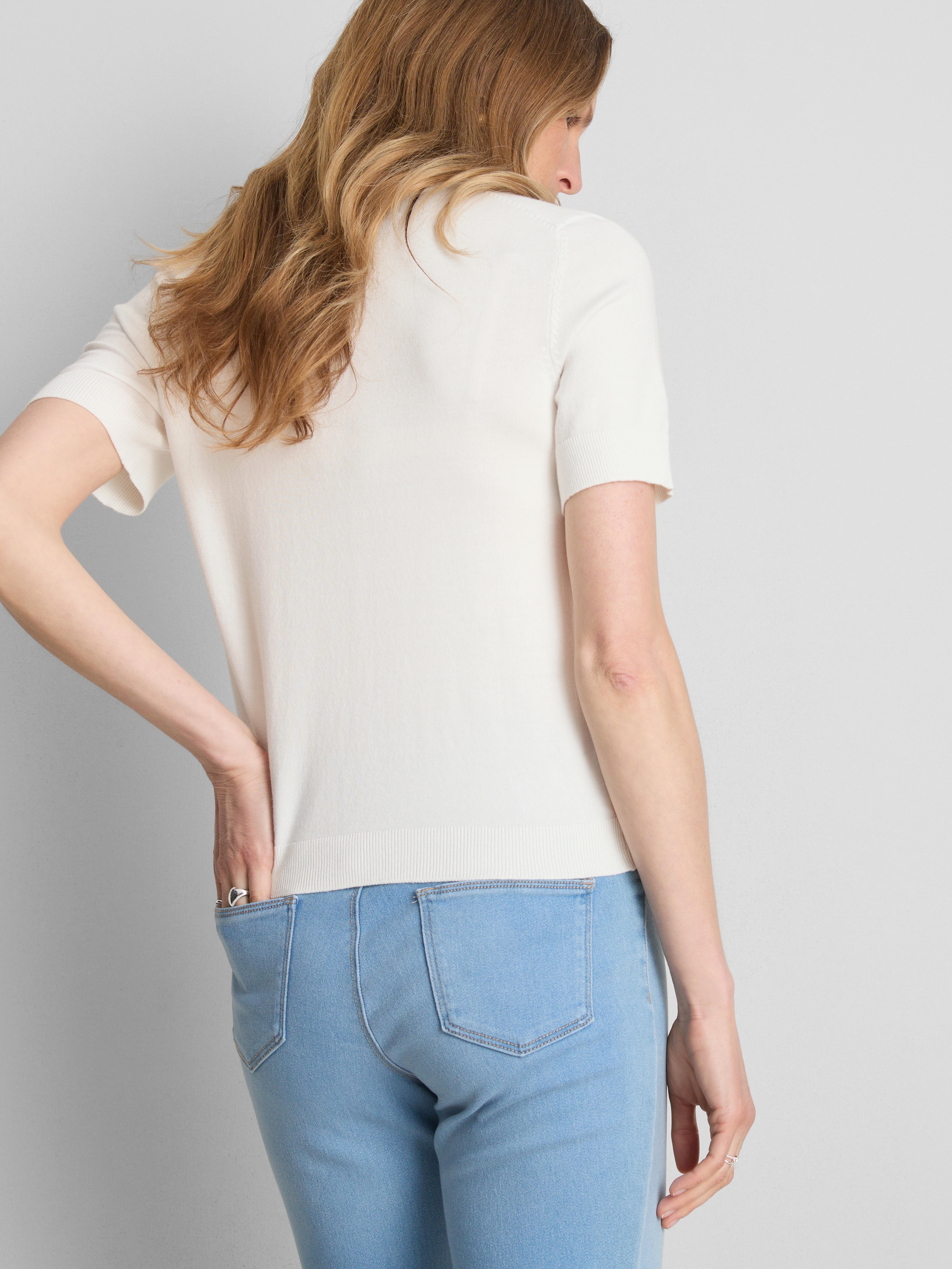 Compact Knit Short-Sleeve Tee