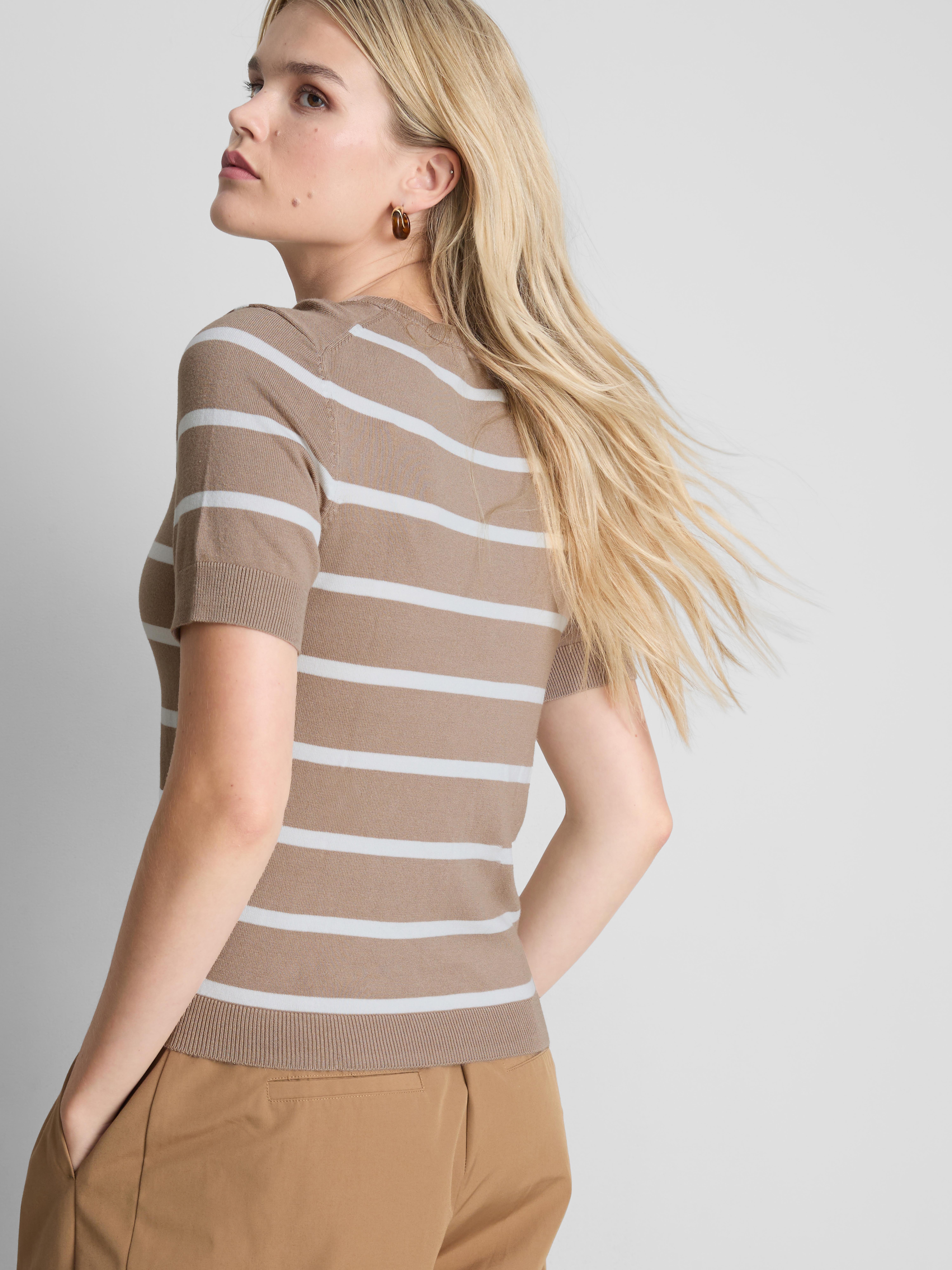 Compact Knit Short-Sleeve Tee