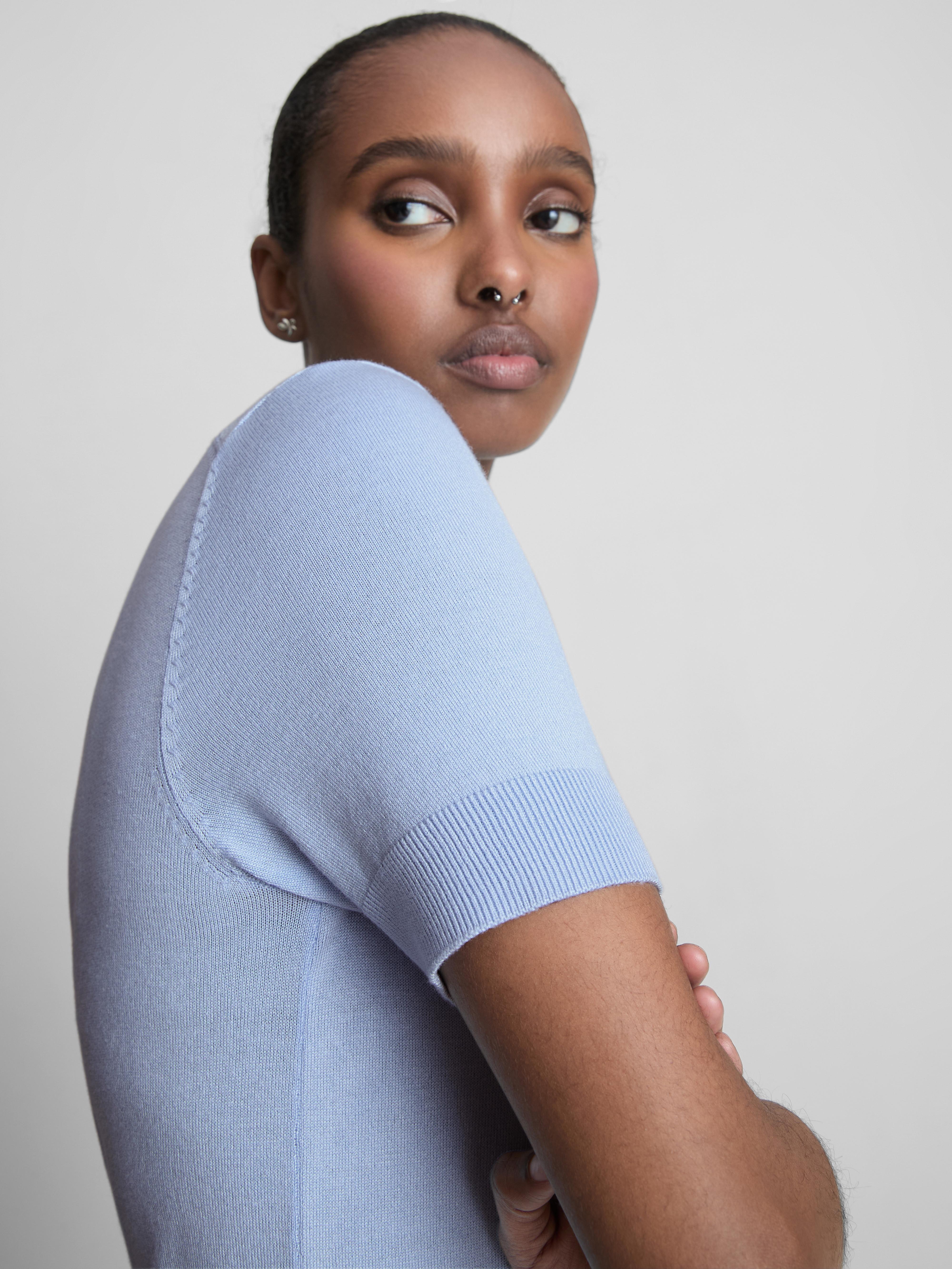 Compact Knit Short-Sleeve Tee