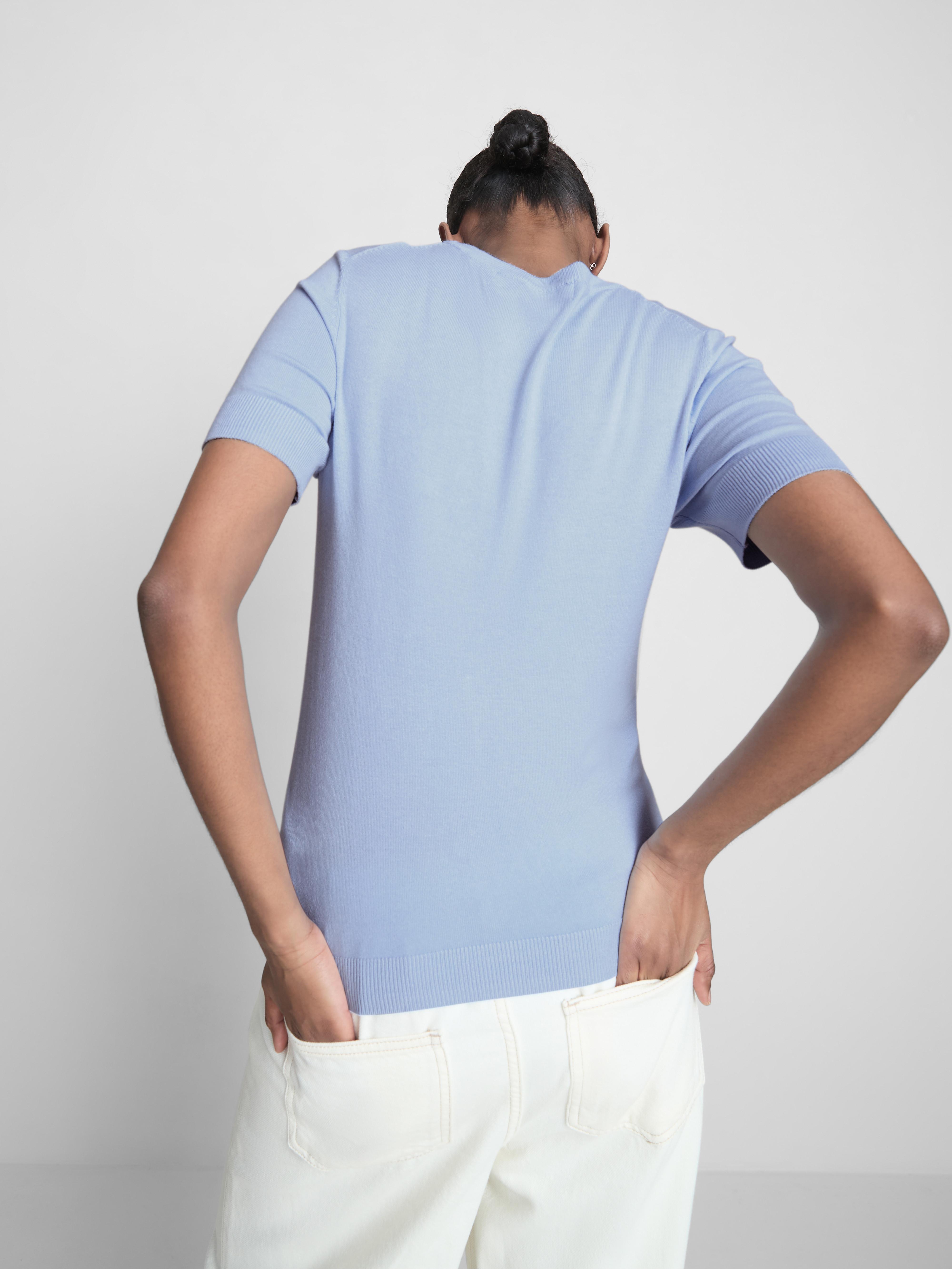 Compact Knit Short-Sleeve Tee