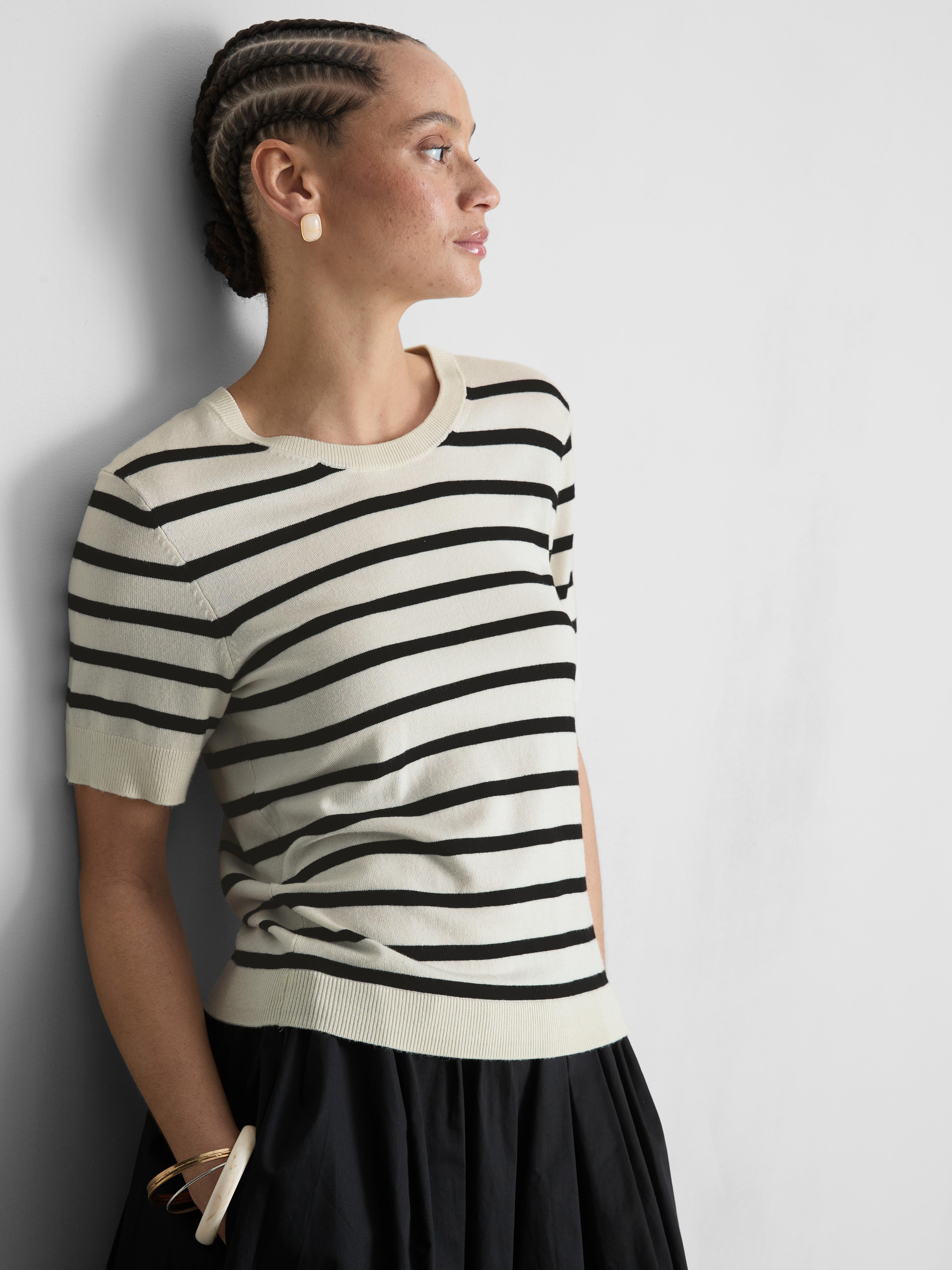 Compact Knit Short Sleeve Tee