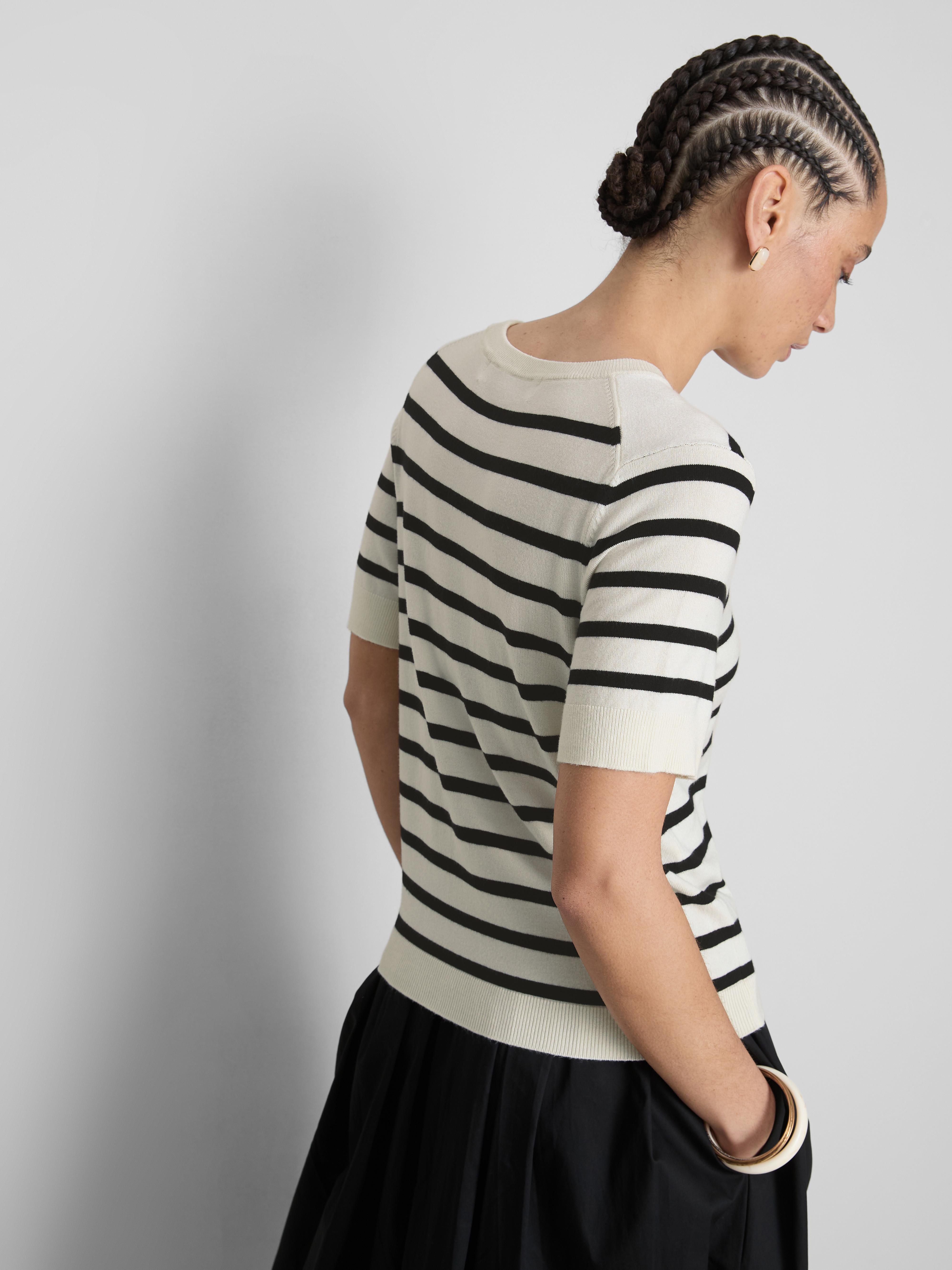 Compact Knit Short Sleeve Tee