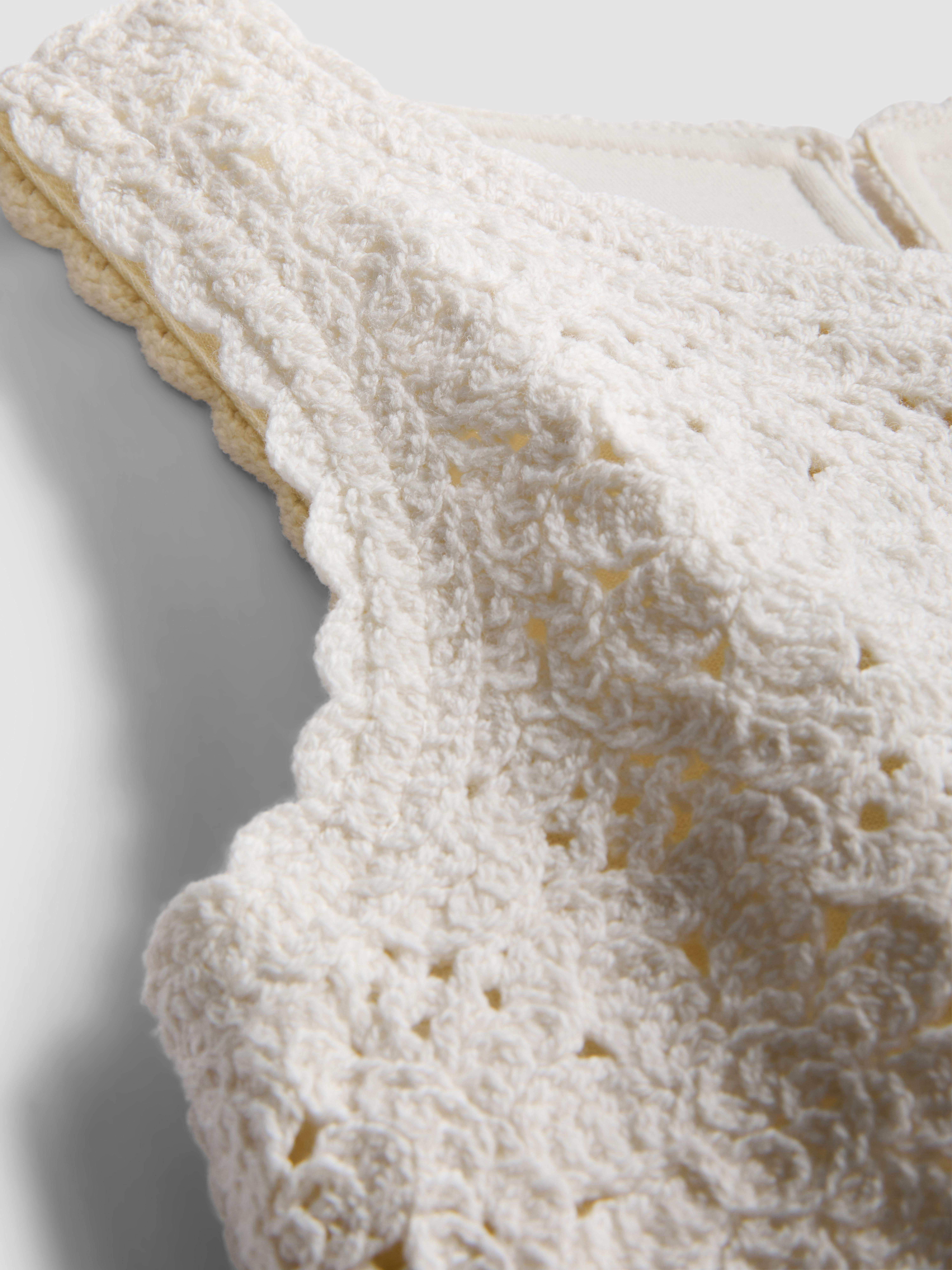 0–36 mois | Robe à smock sans manches en crochet