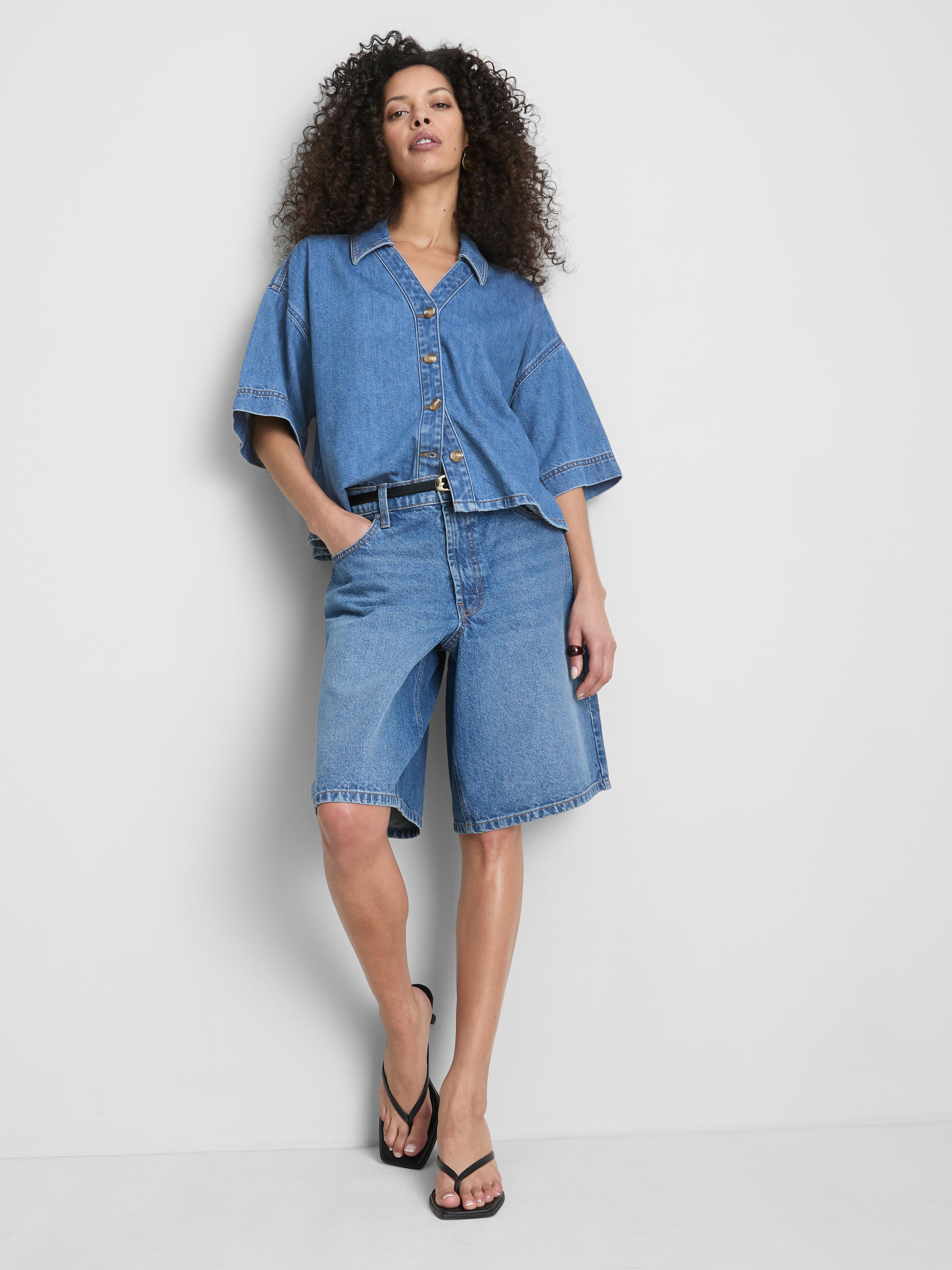 Denim Short Sleeve Shirt