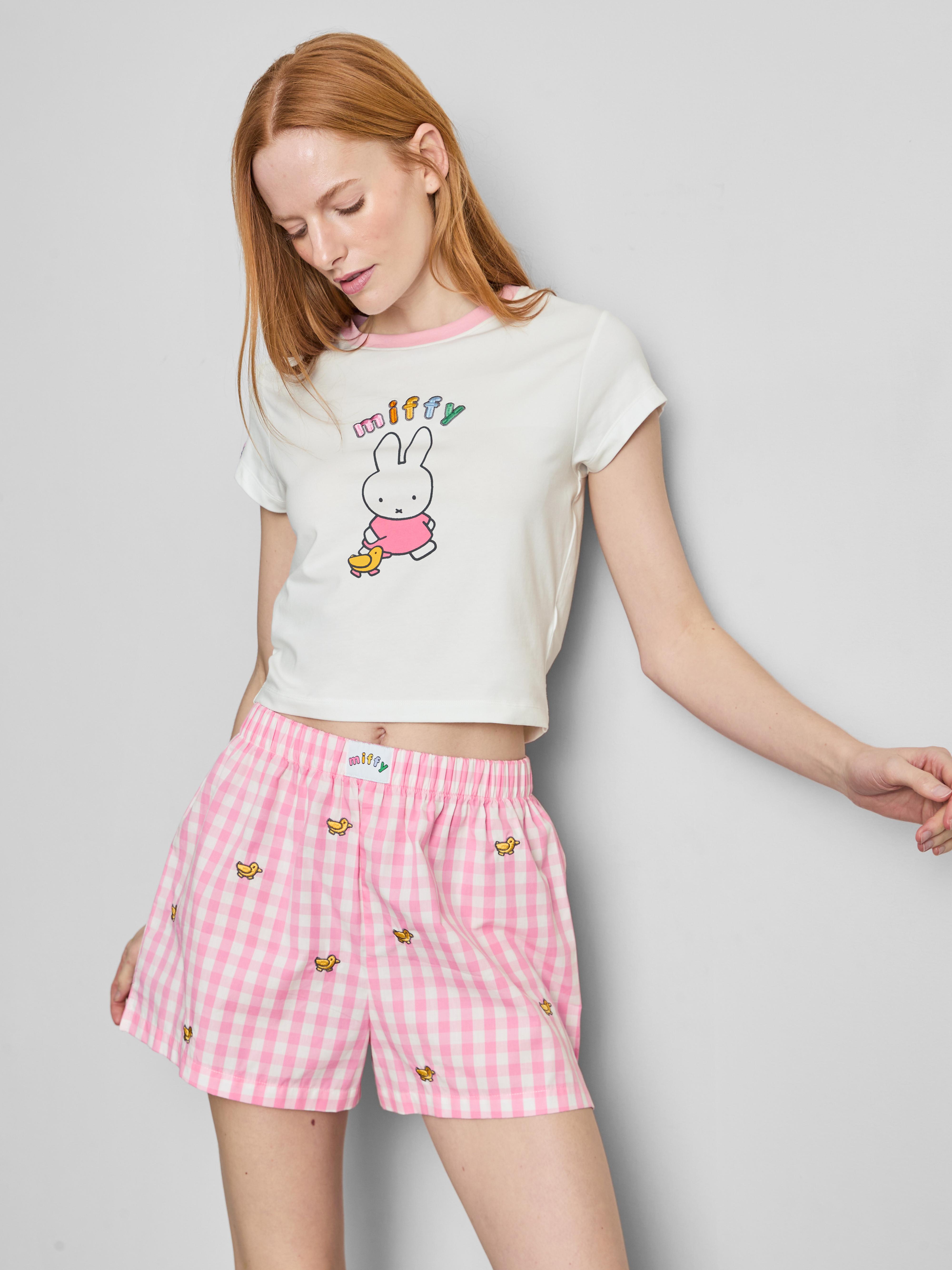 Miffy Cotton Rich Gingham Shorty Pyjamas