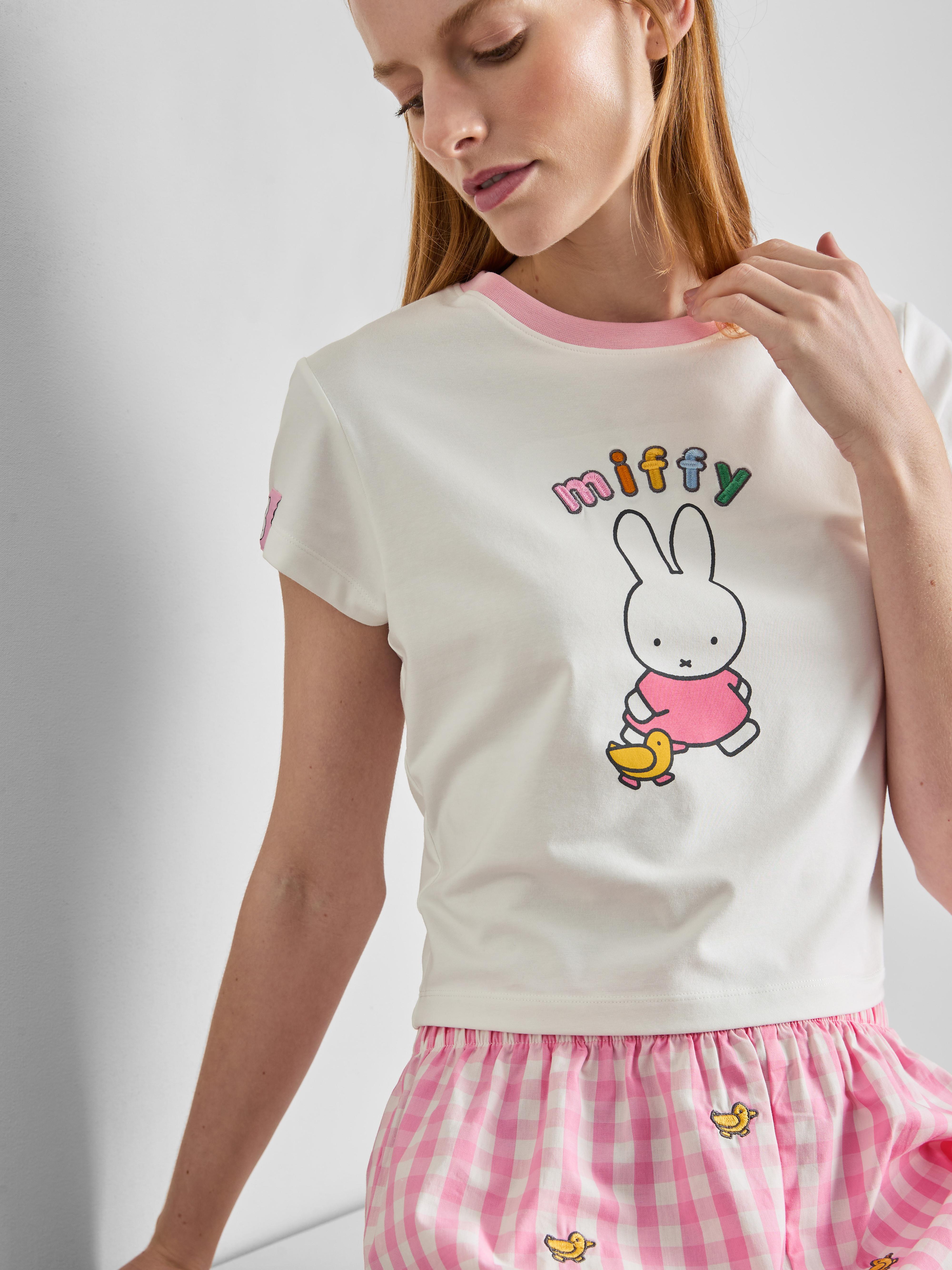 Miffy Cotton Rich Gingham Shorty Pyjamas