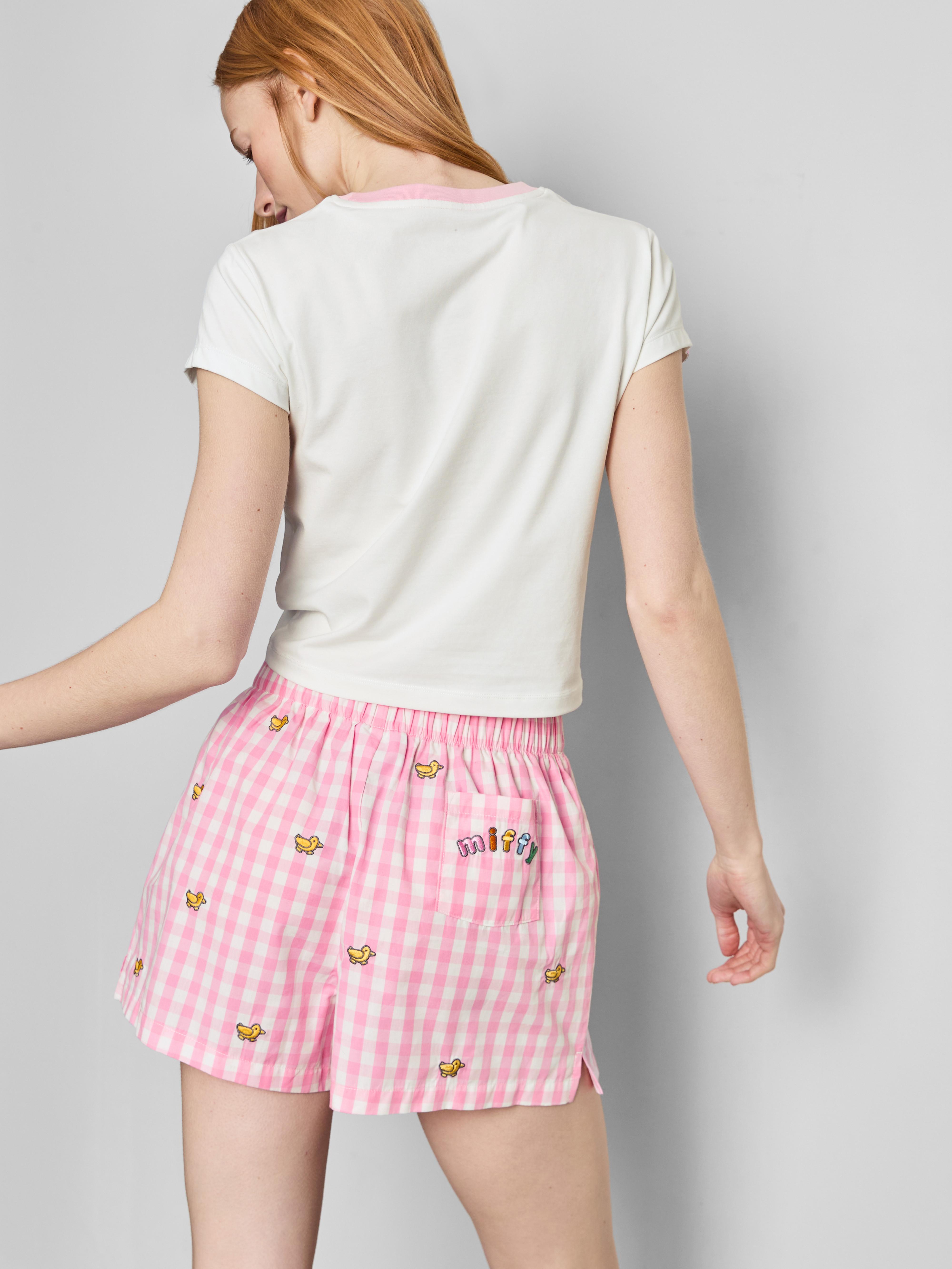Miffy Cotton Rich Gingham Shorty Pyjamas