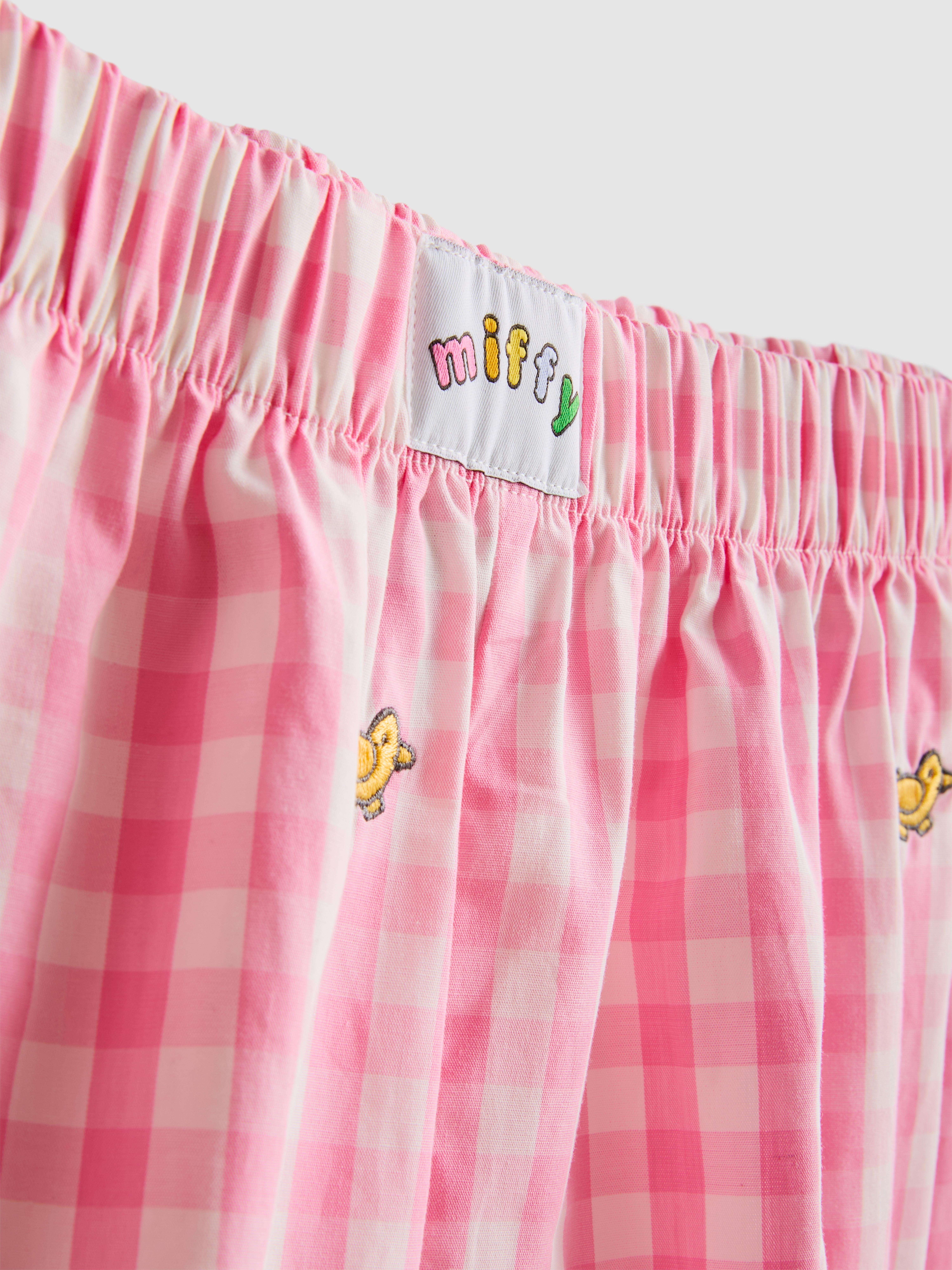 Miffy Cotton Rich Gingham Shorty Pyjamas