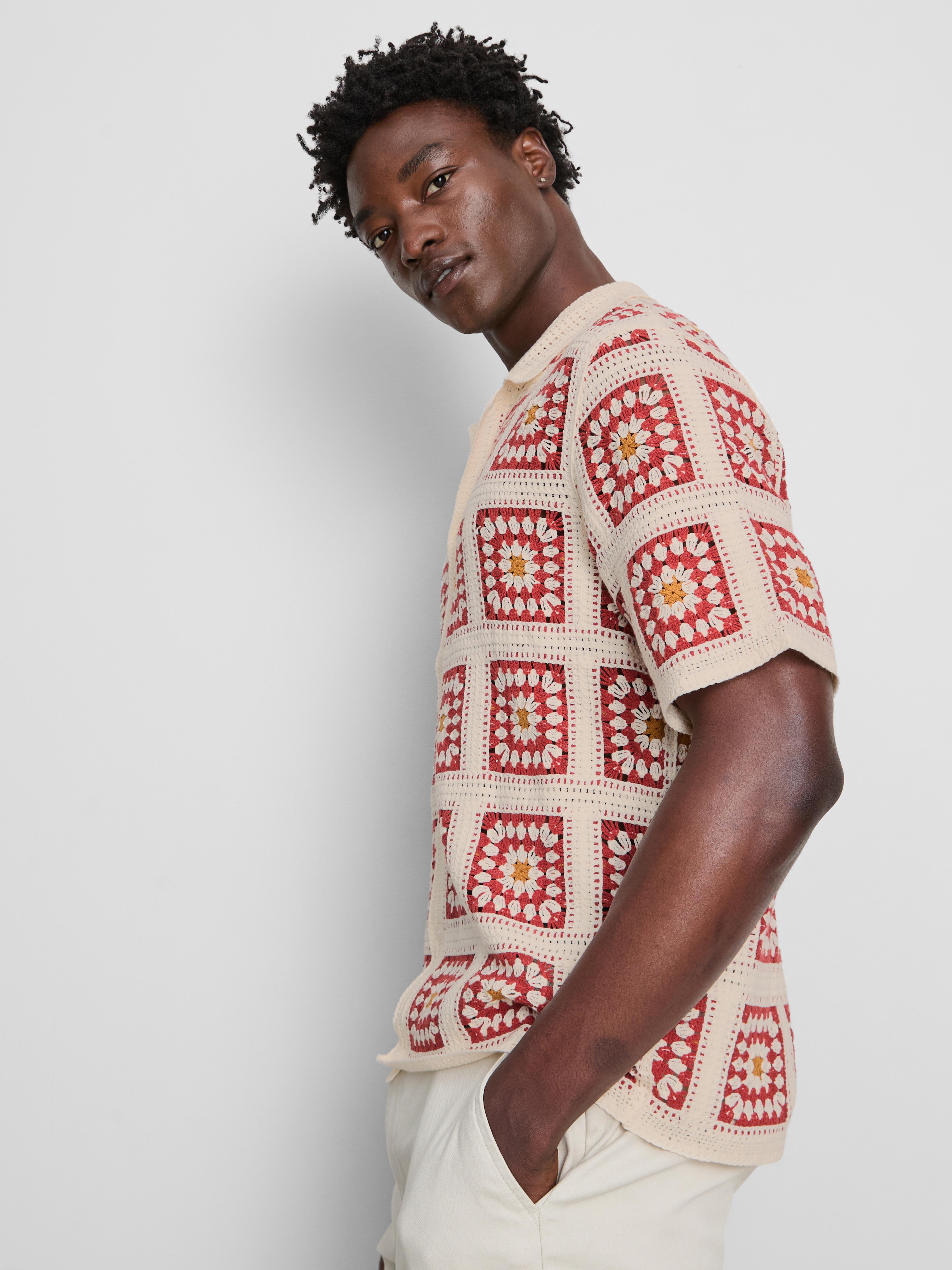 Crochet Knit Shirt