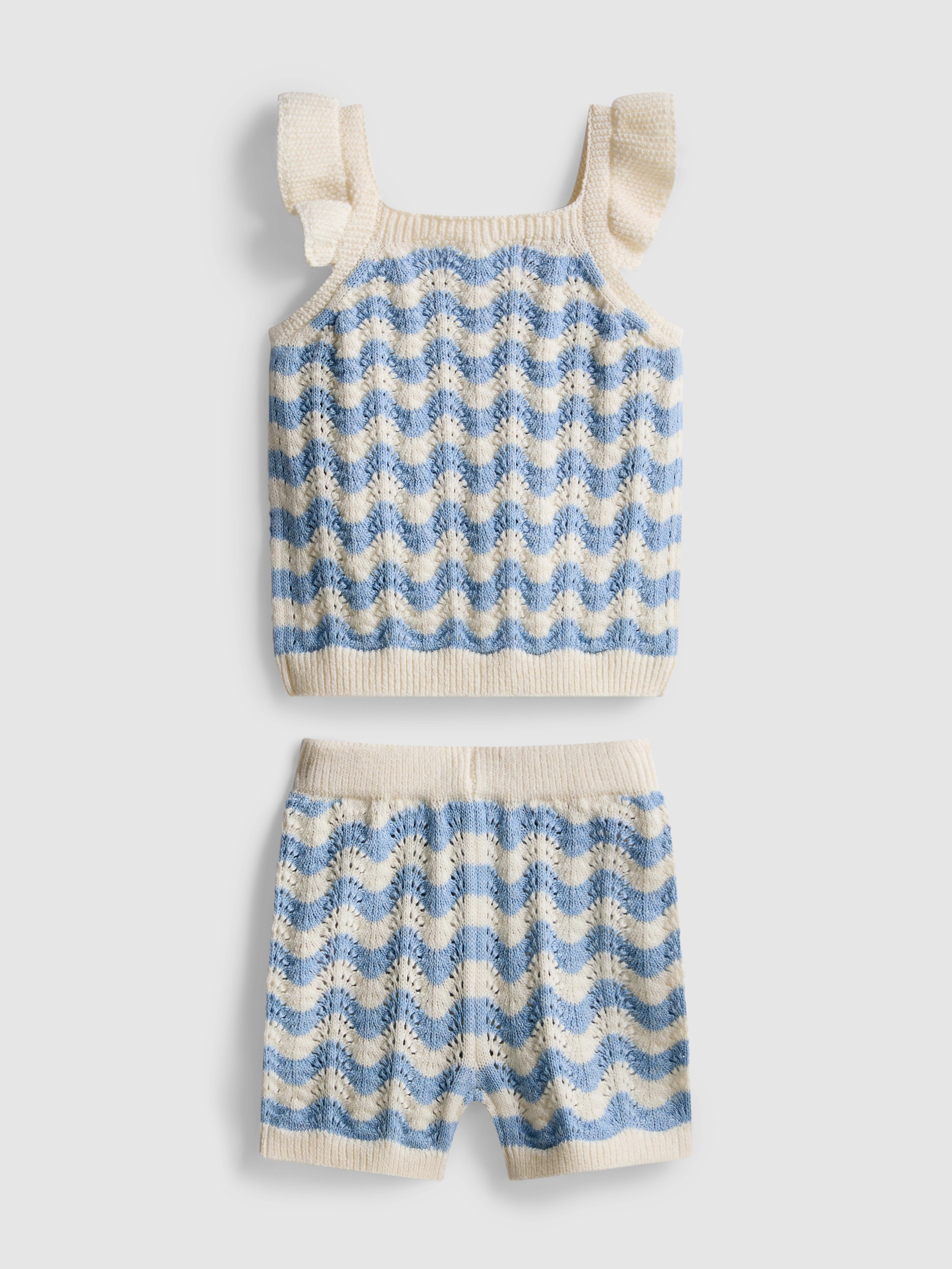 0-36 mnd | Set van gebreide top en short