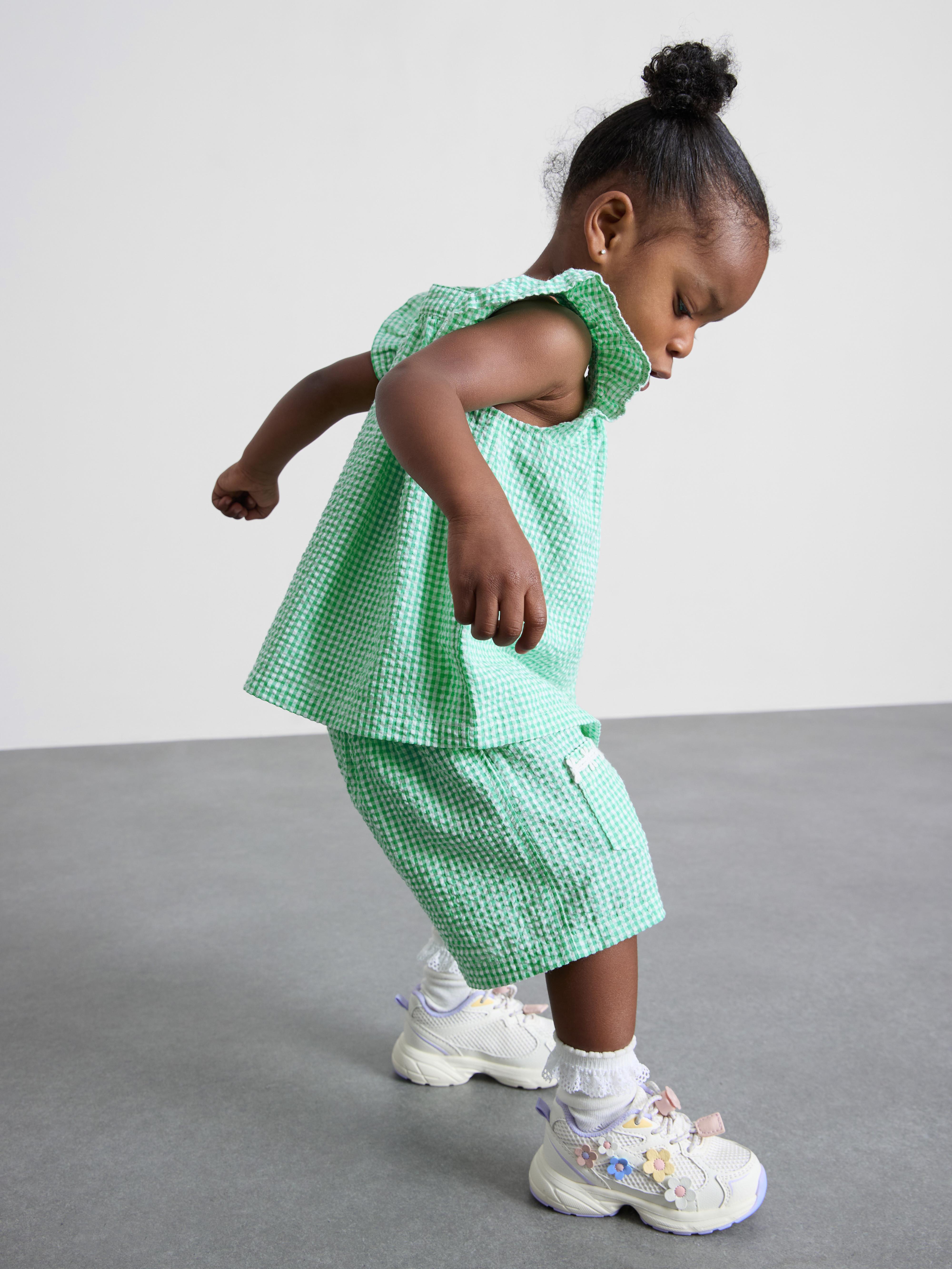 0-36mths | Gingham Top and Shorts Set