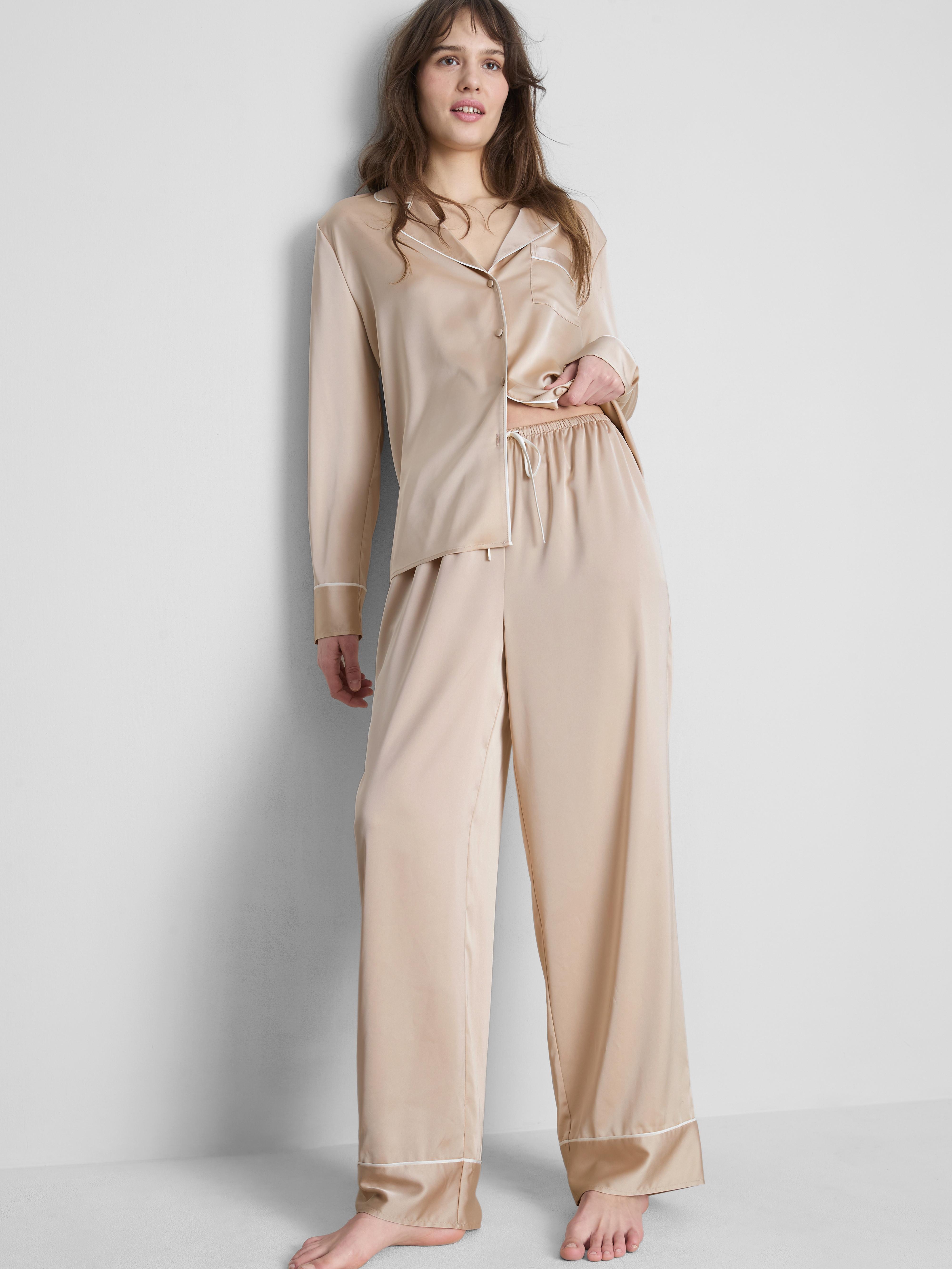 Satin Boyfriend Pajamas