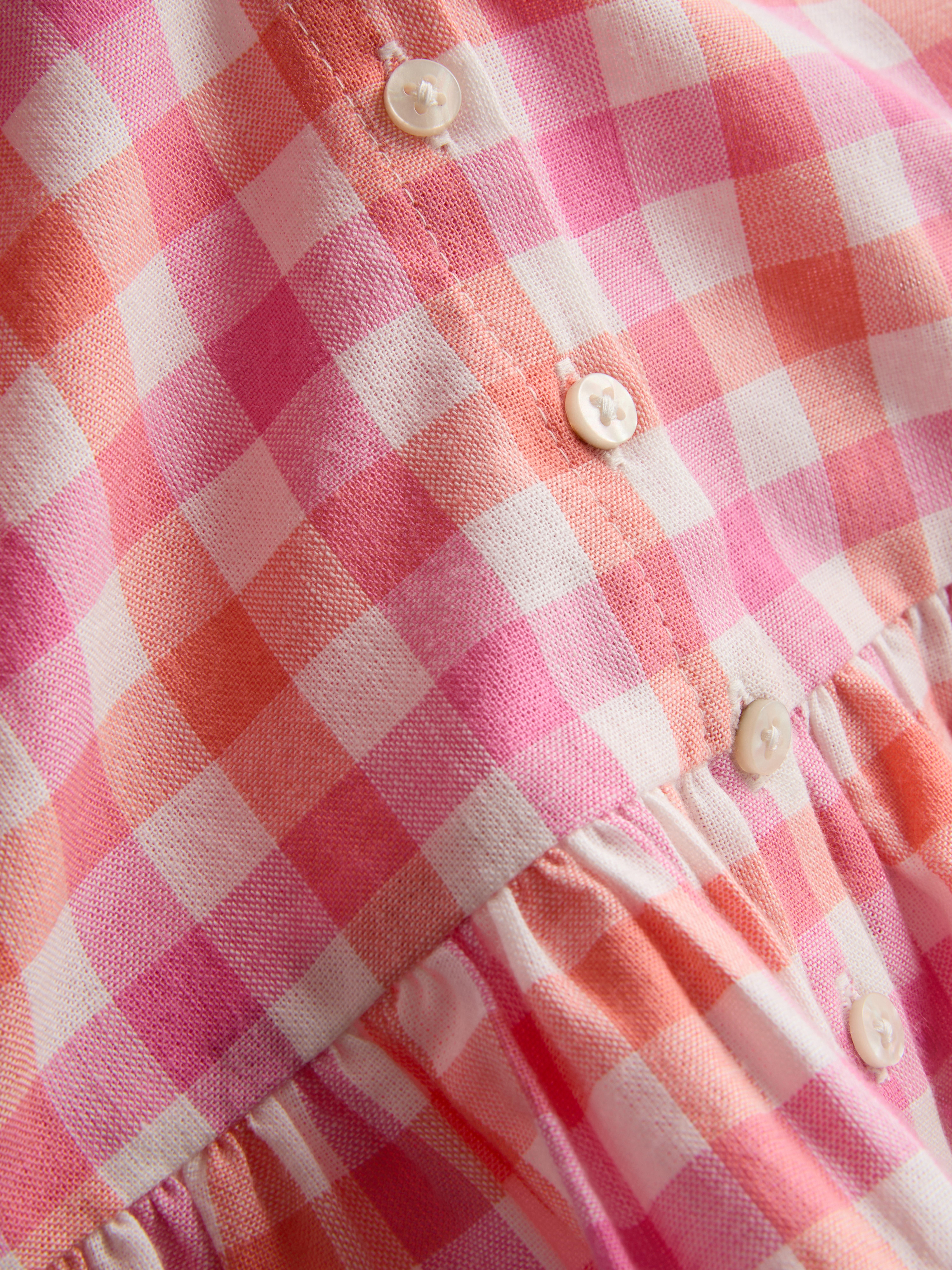 0-36mths | Gingham Check Peplum Top and Shorts Set