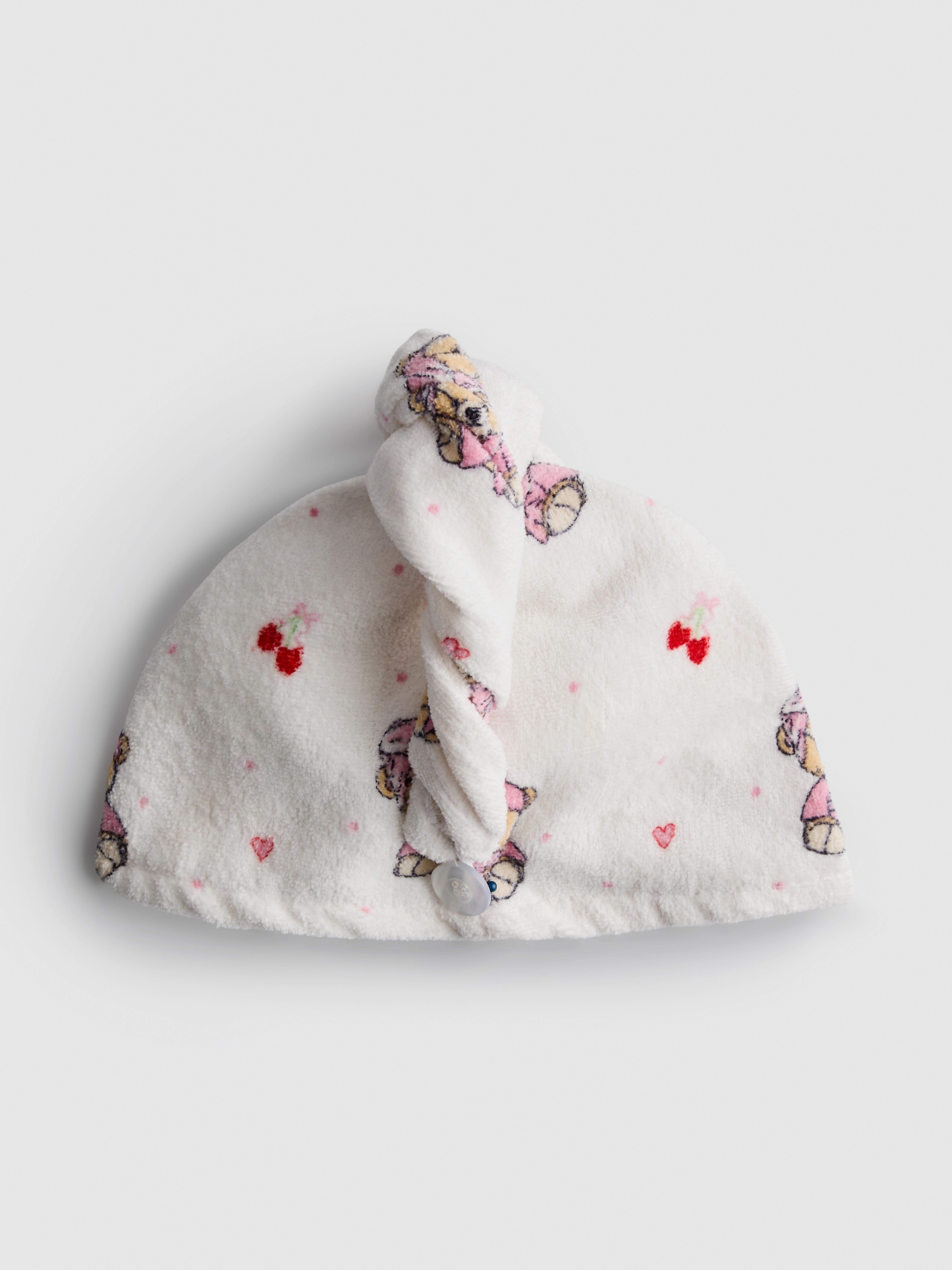 Printed Cotton Hair Wrap Light Red