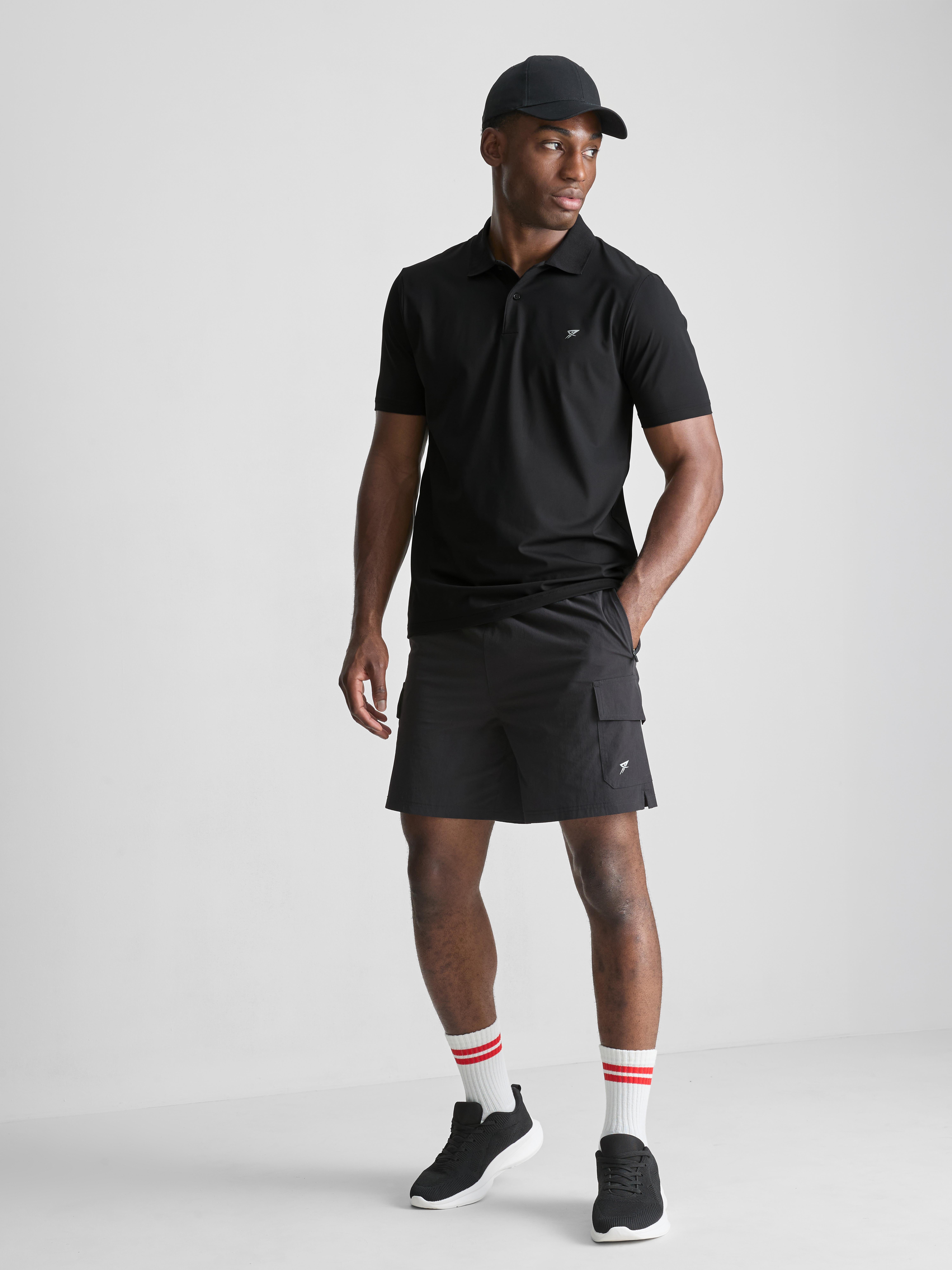 Gym Polo Shirt Black