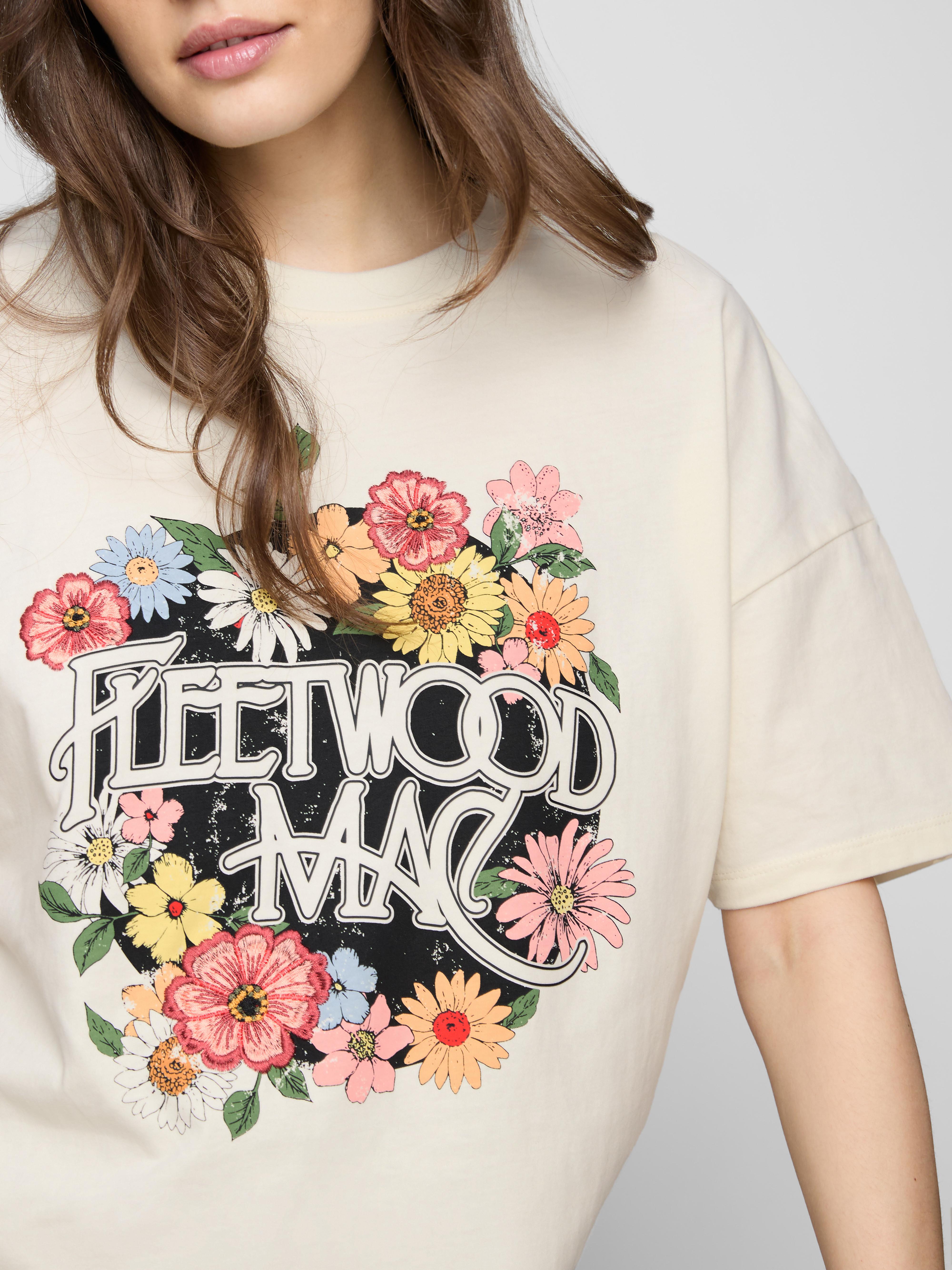 Maglietta morbida in cotone grafica Fleetwood Mac