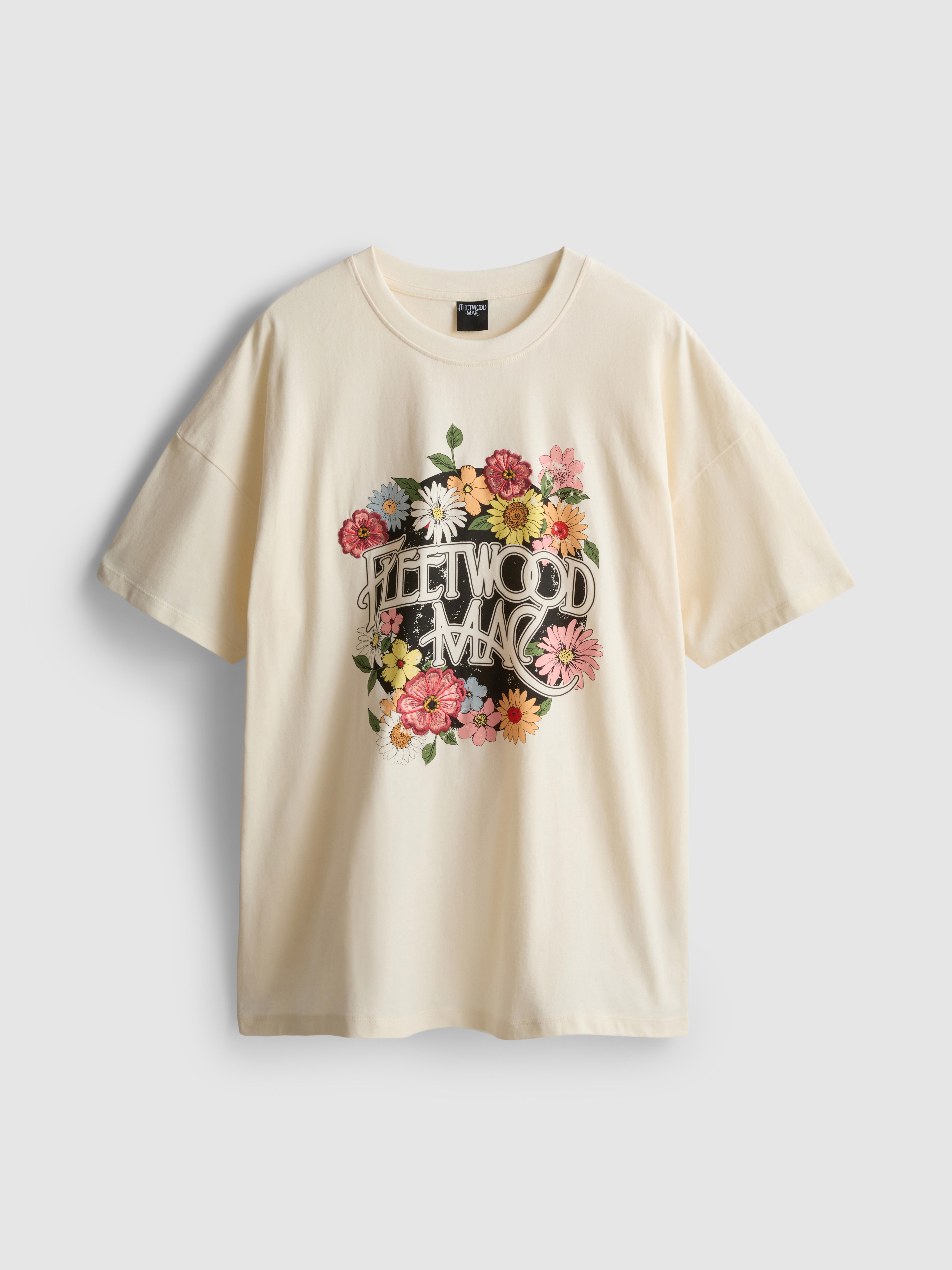 Maglietta morbida in cotone grafica Fleetwood Mac