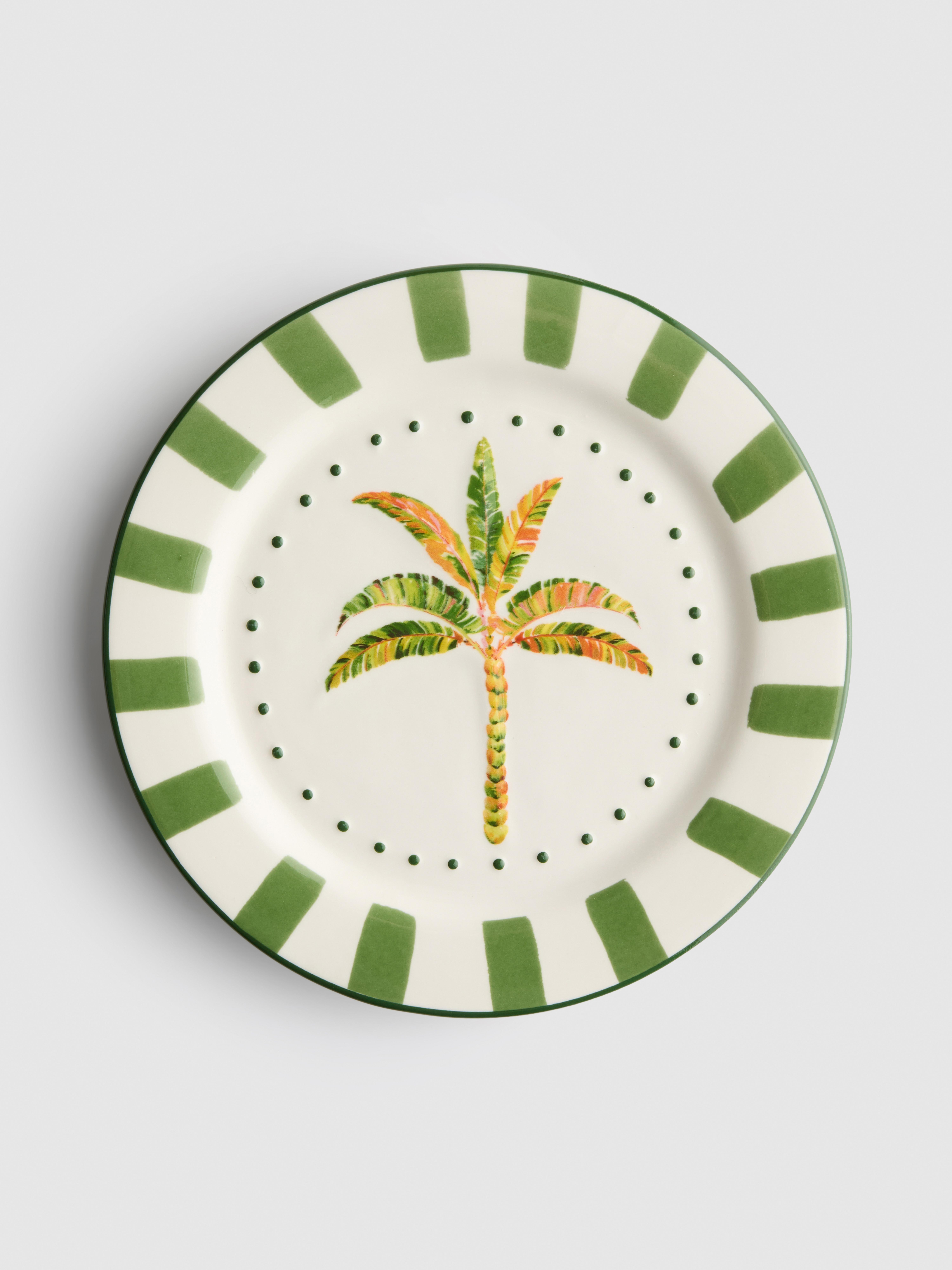 Trópusigyümölcs-mintás kistányér