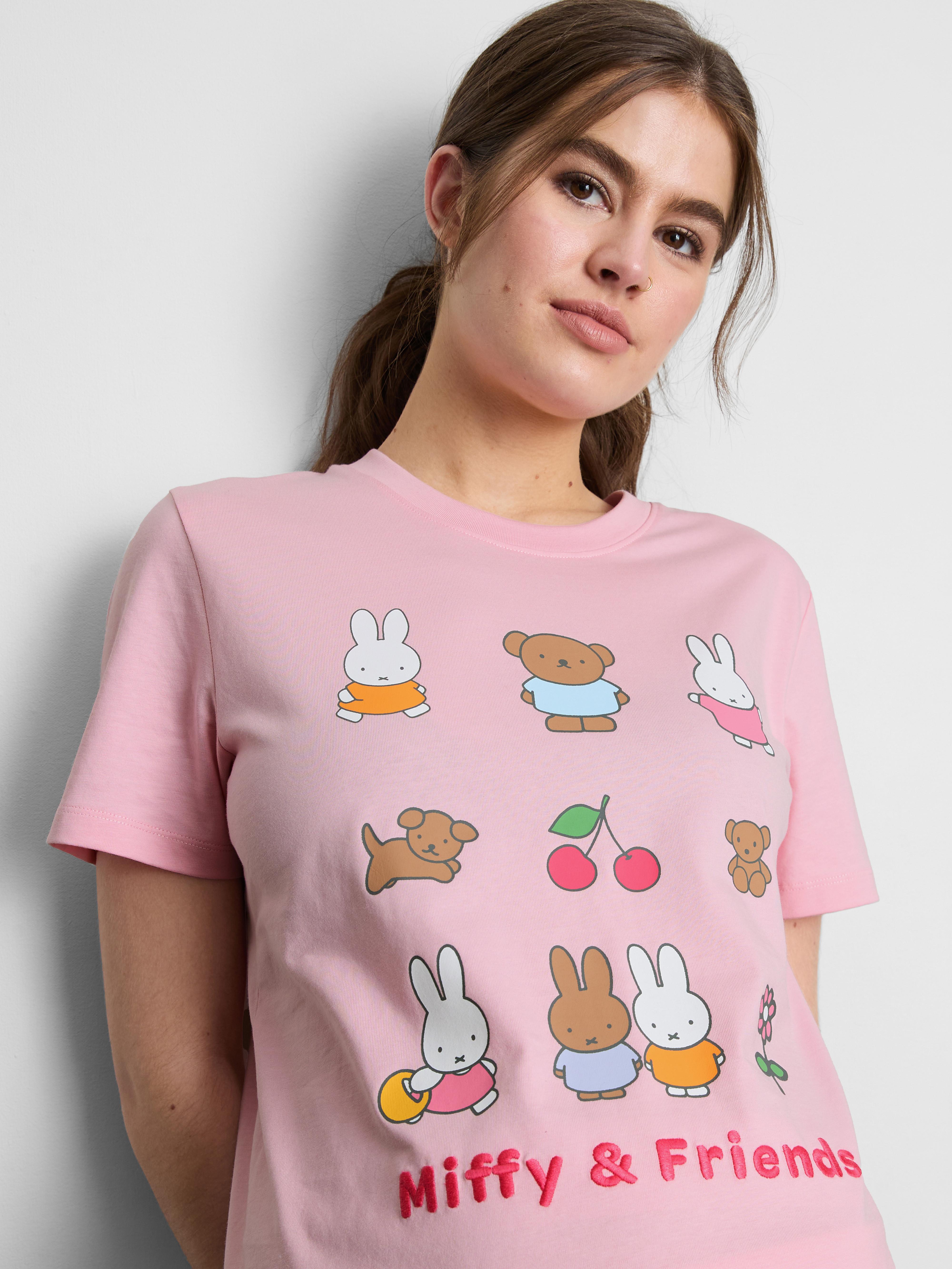 Bombažen sproščen zgornji del pižame z grafiko Miffy